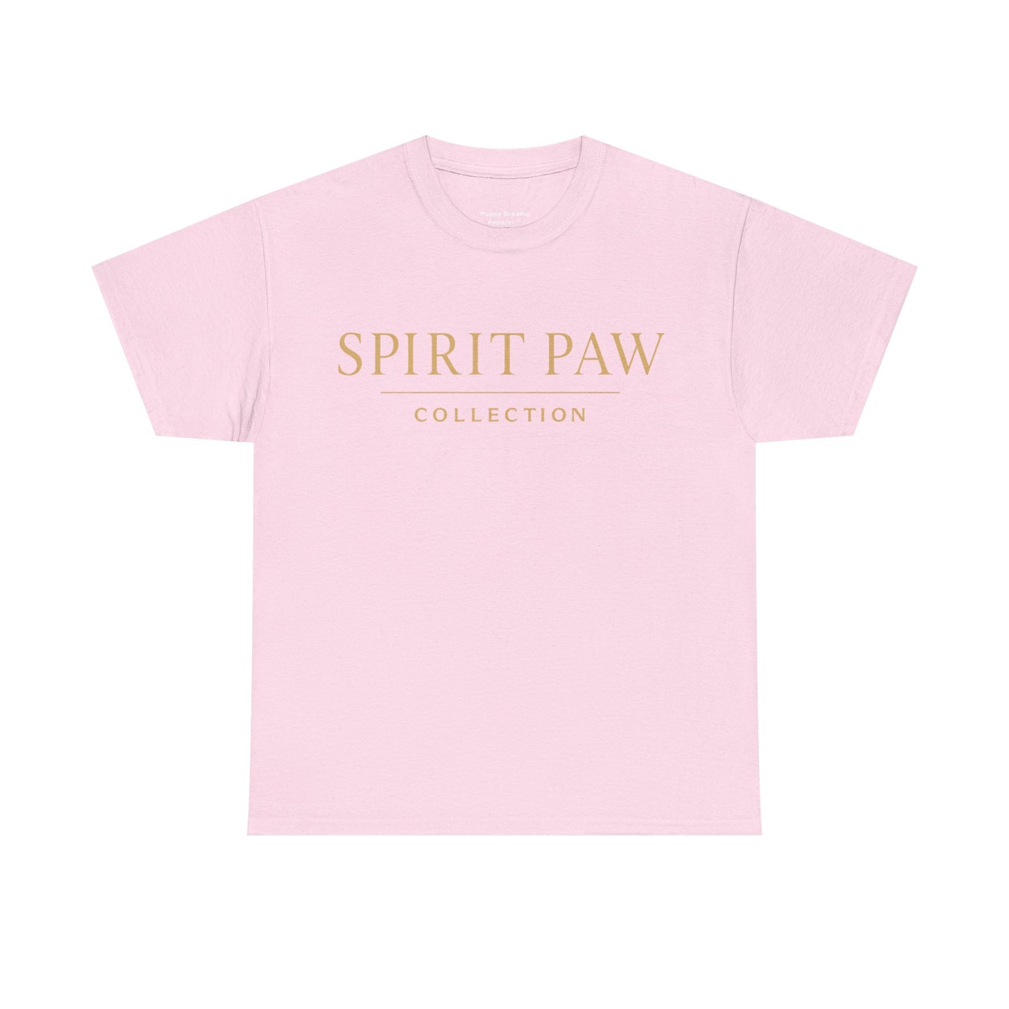 Unisex Spirit Paw Heavy Cotton Tee - Comfortable Tee for Animal Lovers, Casual Wear, Gift for Pet Owners, Everyday Style, Soft Cotton Shirt