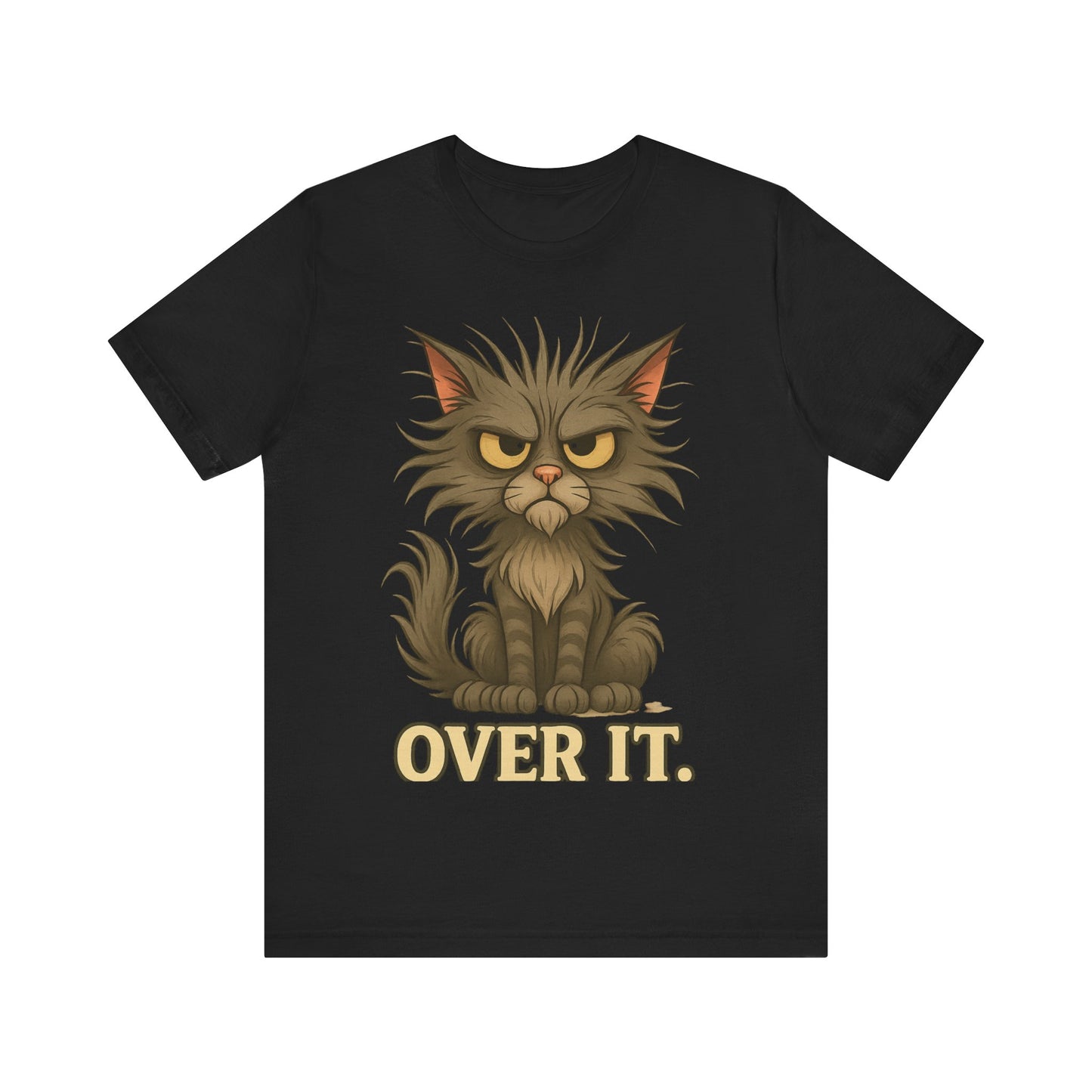 Over It Cat T-Shirt — Grumpy Kitty Graphic Tee