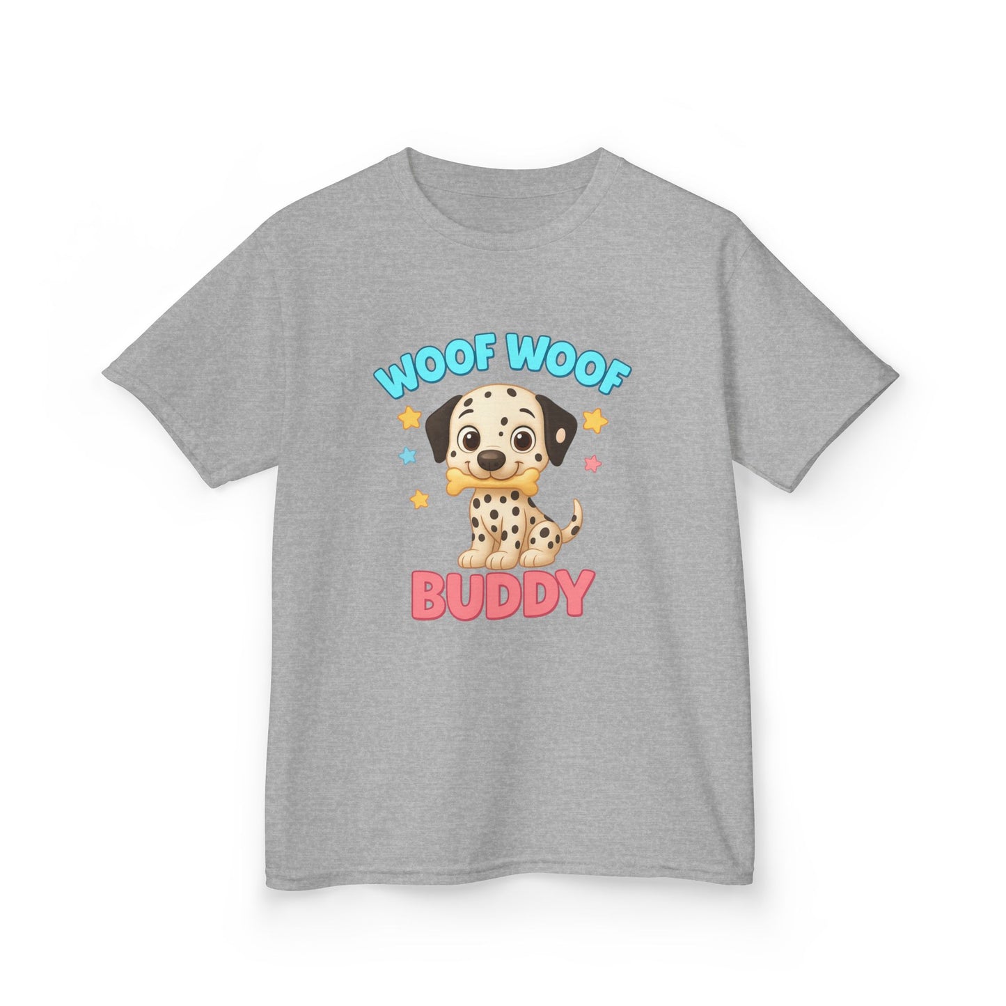 Kids Dalmatian Dog Tee, Cute Pet Shirt for Boys & Girls, Birthday Gift, Animal Lovers, Fun Casual Wear, Cartoon Dog Design