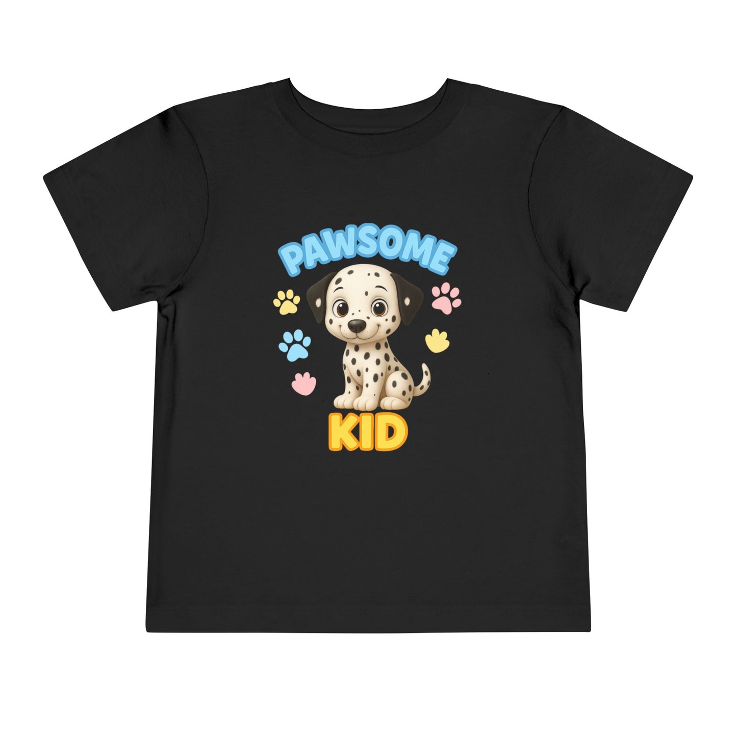 Pawsome Kid Toddler Tee, Cute Dog Tee for Toddlers, Kids' Short Sleeve Shirt, Birthday Gift, Animal Lovers, Pet Themed Apparel