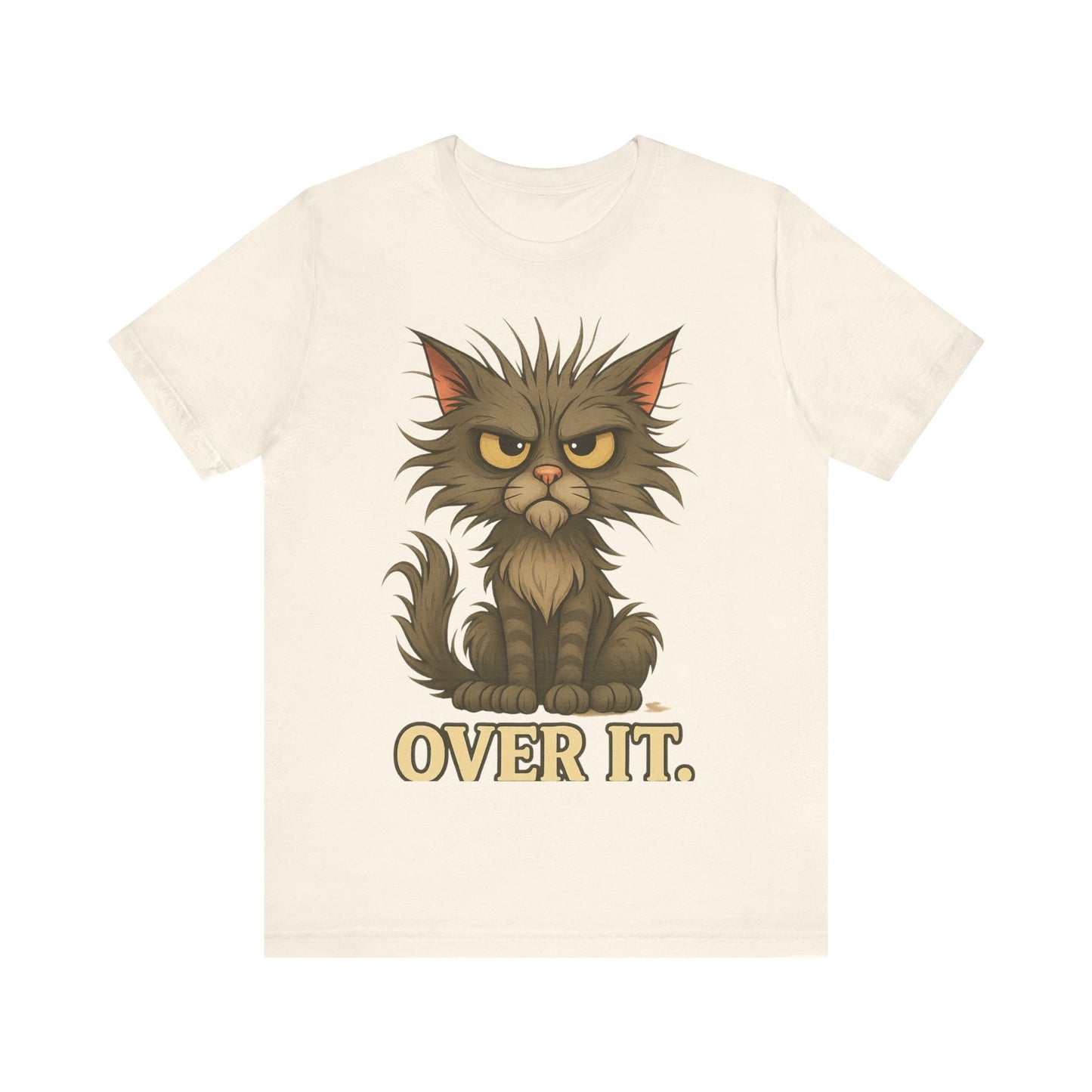 Over It Cat T-Shirt — Grumpy Kitty Graphic Tee