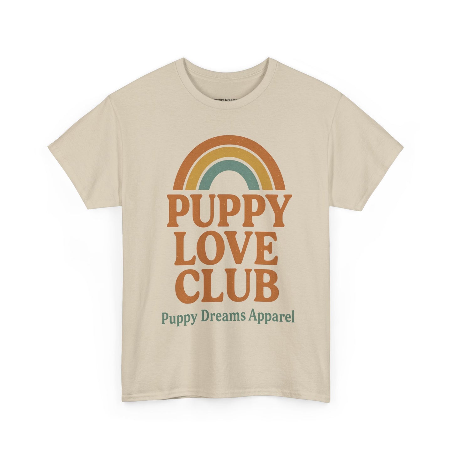 Puppy Love Club Unisex Heavy Cotton Tee, Dog Lover Shirt, Pet Owner Gift, Cute Graphic Tee, Animal Enthusiast Apparel, Casual Everyday Wear