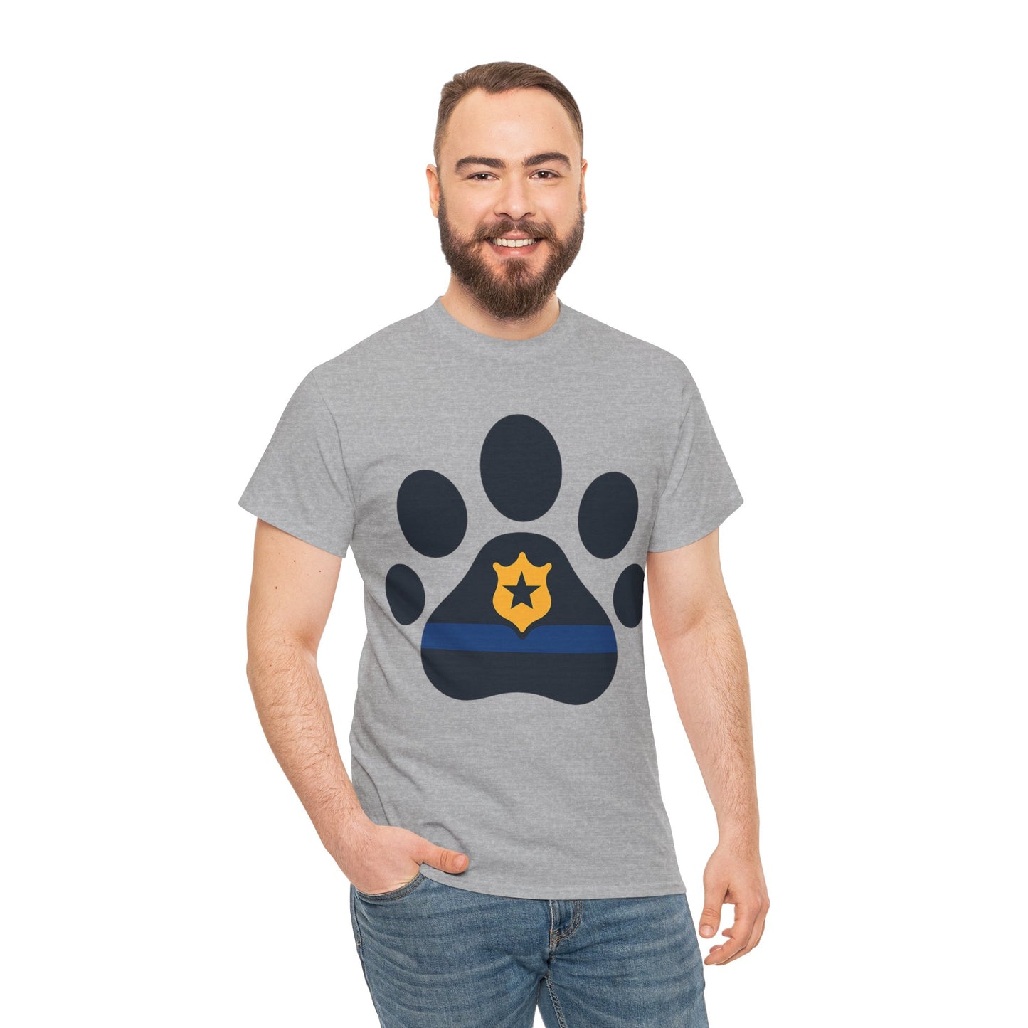 Paw Print Graphic Tee - Unisex Heavy Cotton Tee for Pet Lovers, Gifts for Dog Owners, Casual Wear, Animal Rescue Support, Animal Lover [...]