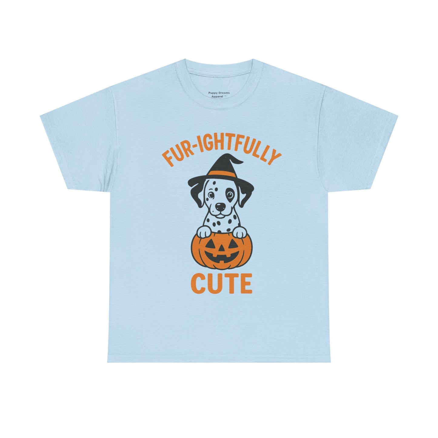 Fur-ightfully Cute Halloween Tee, Unisex Cotton Dog Lover Shirt, Halloween Costume, Pet-Themed Gift, Spooky Vibes