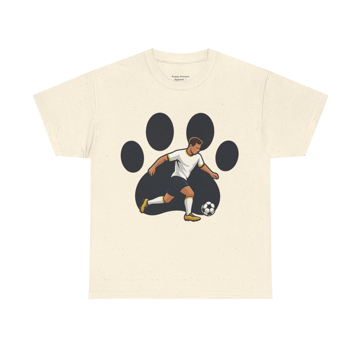 Soccer Paw Print Tee - Perfect for Soccer Lovers, Pet Owners, Sports Events, Birthdays, and Casual Wear