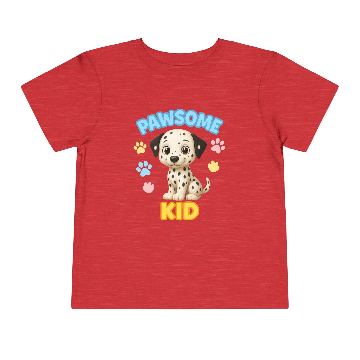 Pawsome Kid Toddler Tee, Cute Dog Tee for Toddlers, Kids' Short Sleeve Shirt, Birthday Gift, Animal Lovers, Pet Themed Apparel