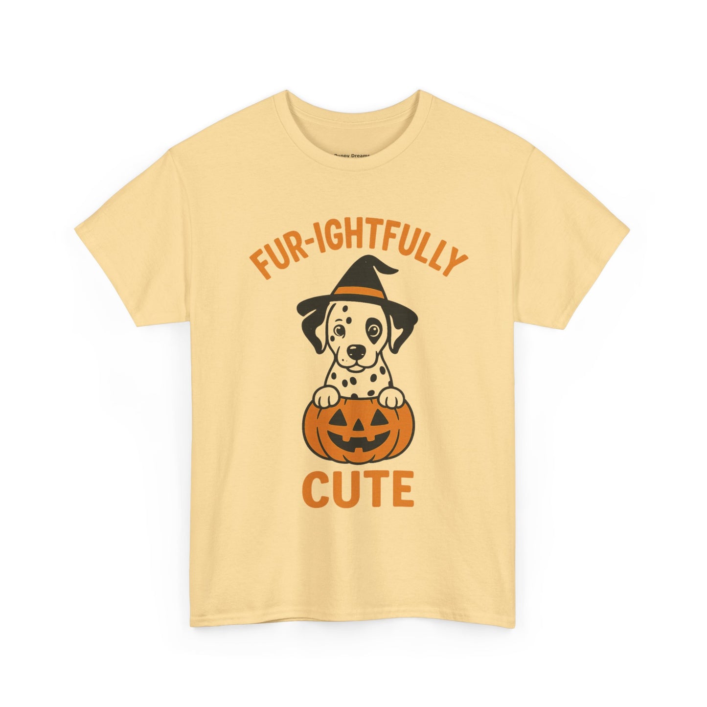 Fur-ightfully Cute Halloween Tee, Unisex Cotton Dog Lover Shirt, Halloween Costume, Pet-Themed Gift, Spooky Vibes