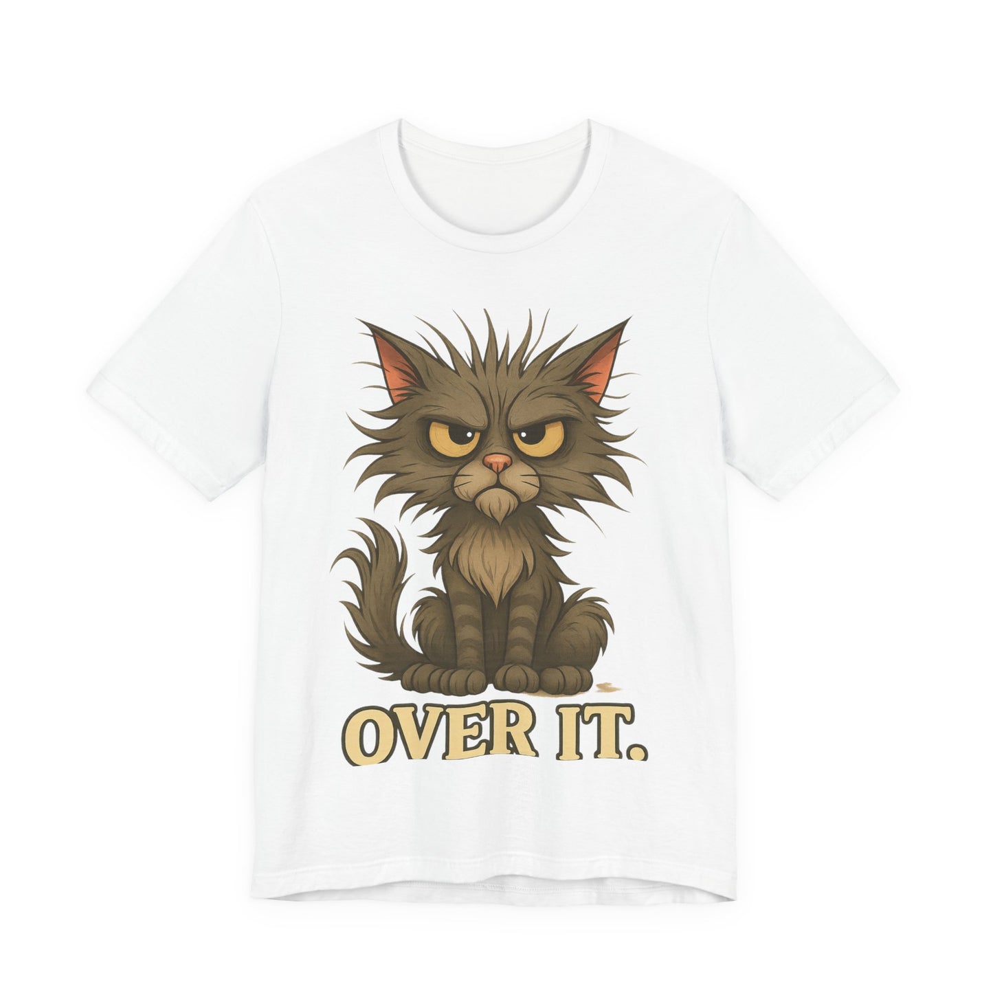 Over It Cat T-Shirt — Grumpy Kitty Graphic Tee