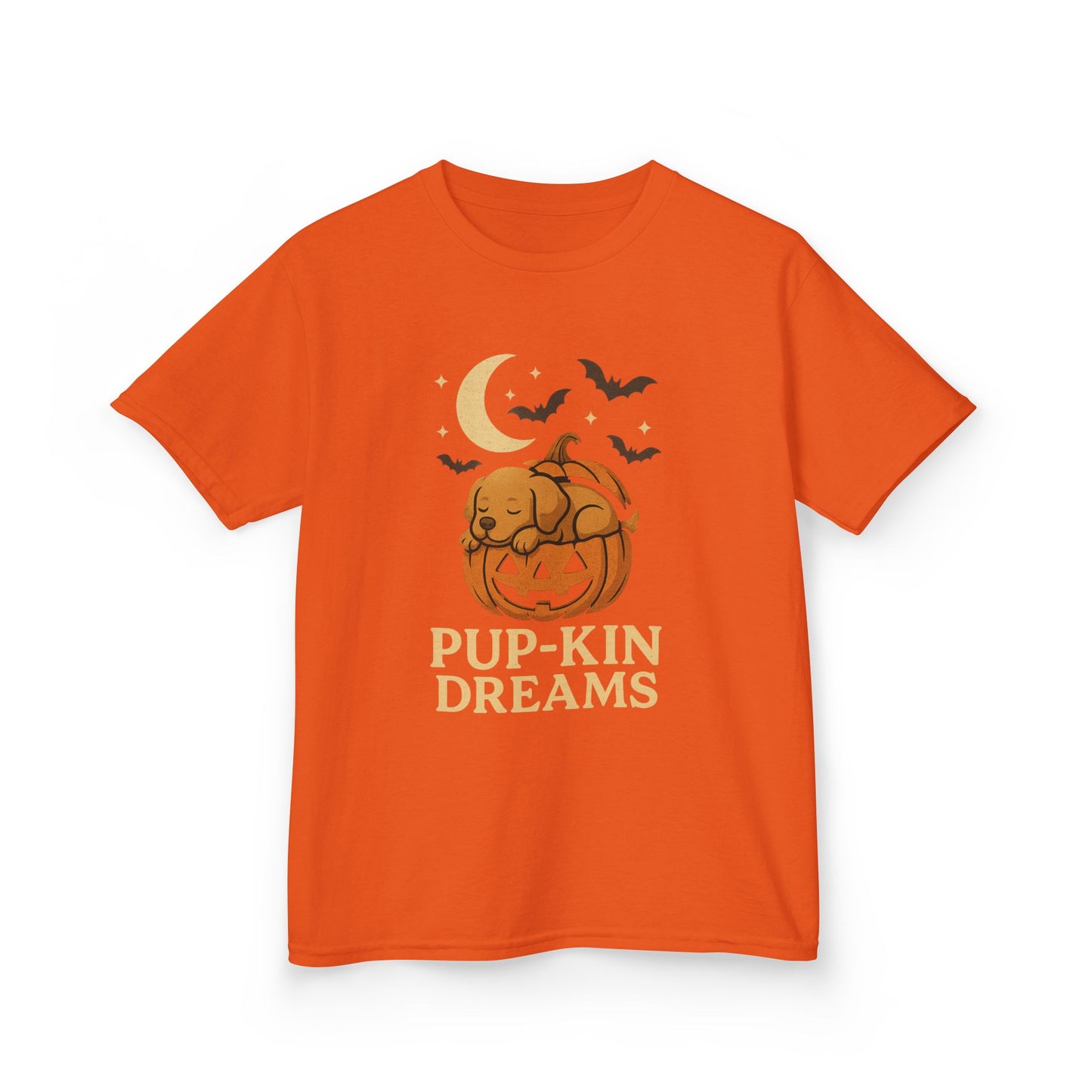 Kids Halloween Tee - Pup-kin Dreams, Cute Halloween Shirt, Kid's T-Shirt, Pumpkin Shirt, Halloween Costume, Fall Apparel