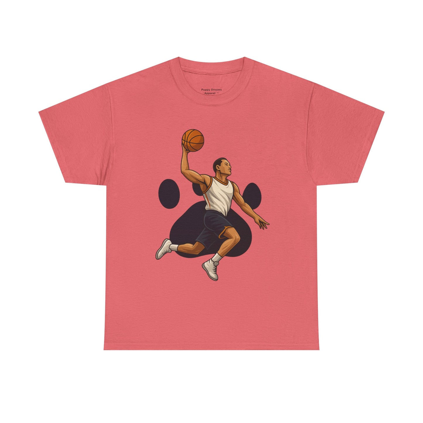 Basketball Dunk Unisex Heavy Cotton Tee | Sports Fan Shirt, Gift for Athletes, Sportswear, Streetwear, Casual Tee