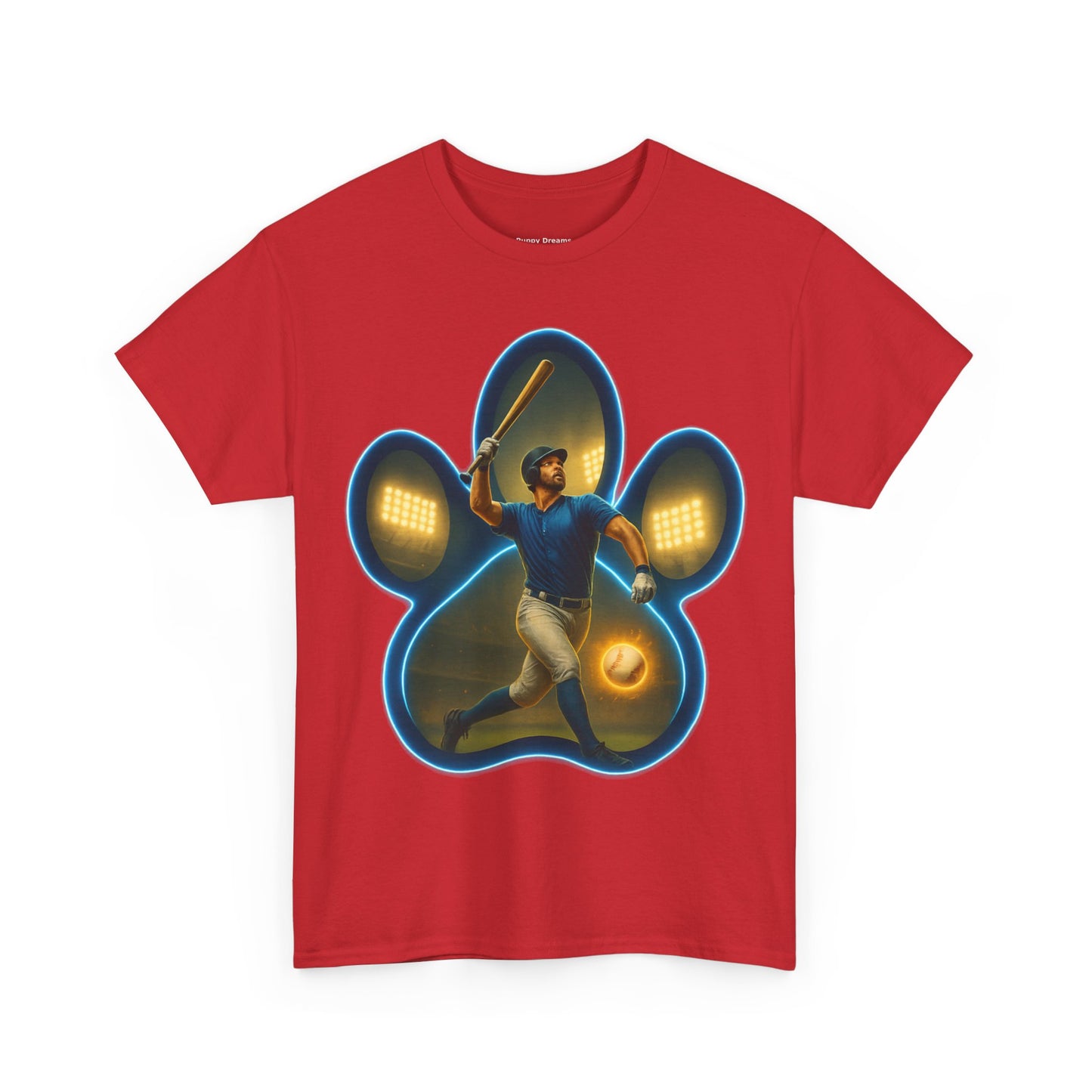 Paw Print Game Day Tee, Unisex Cotton Shirt, Sports Fan Apparel, Pet Lover Gift, Fun Casual Wear