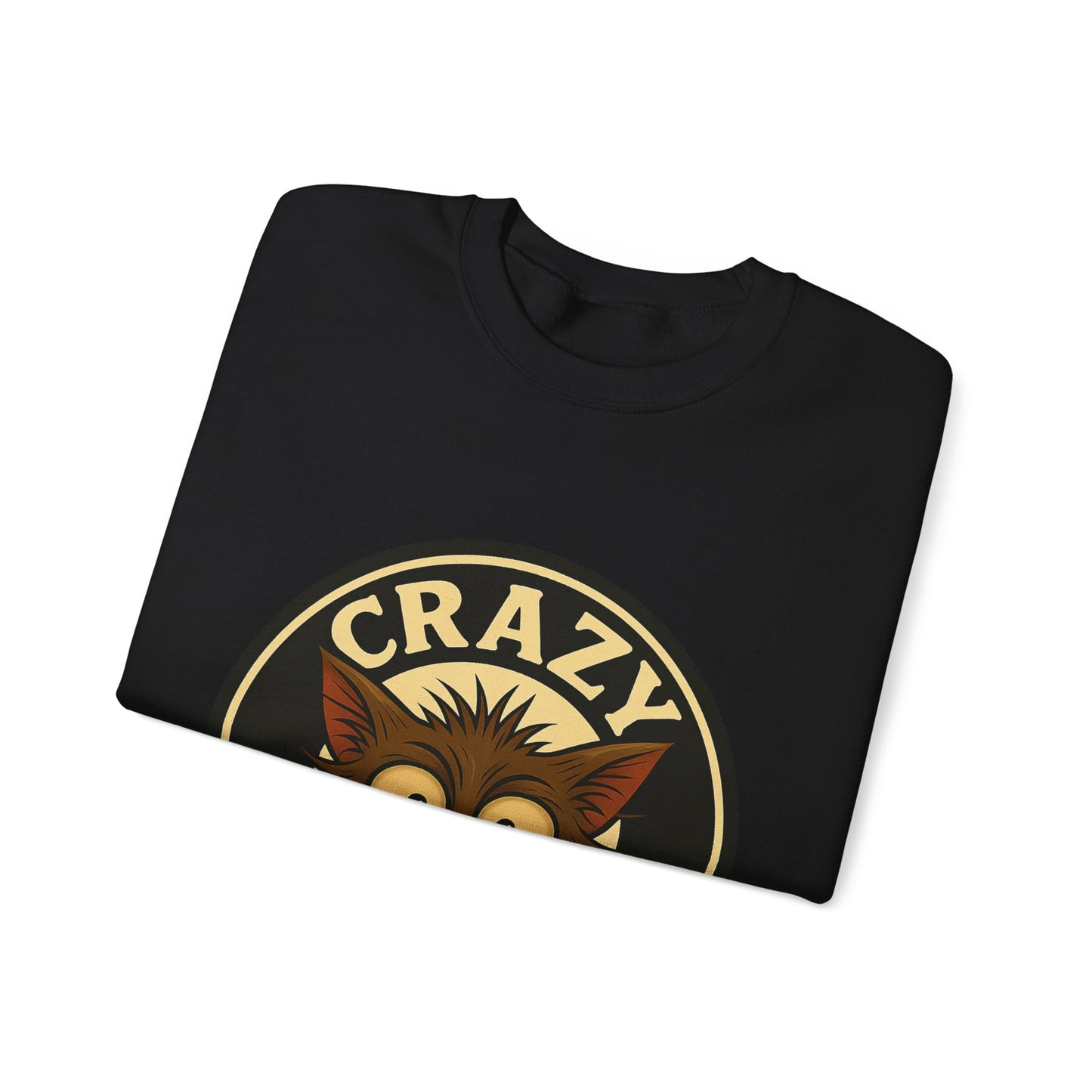 Crazy Cats Crewneck Sweatshirt — Vintage Cat Graphic Pullover