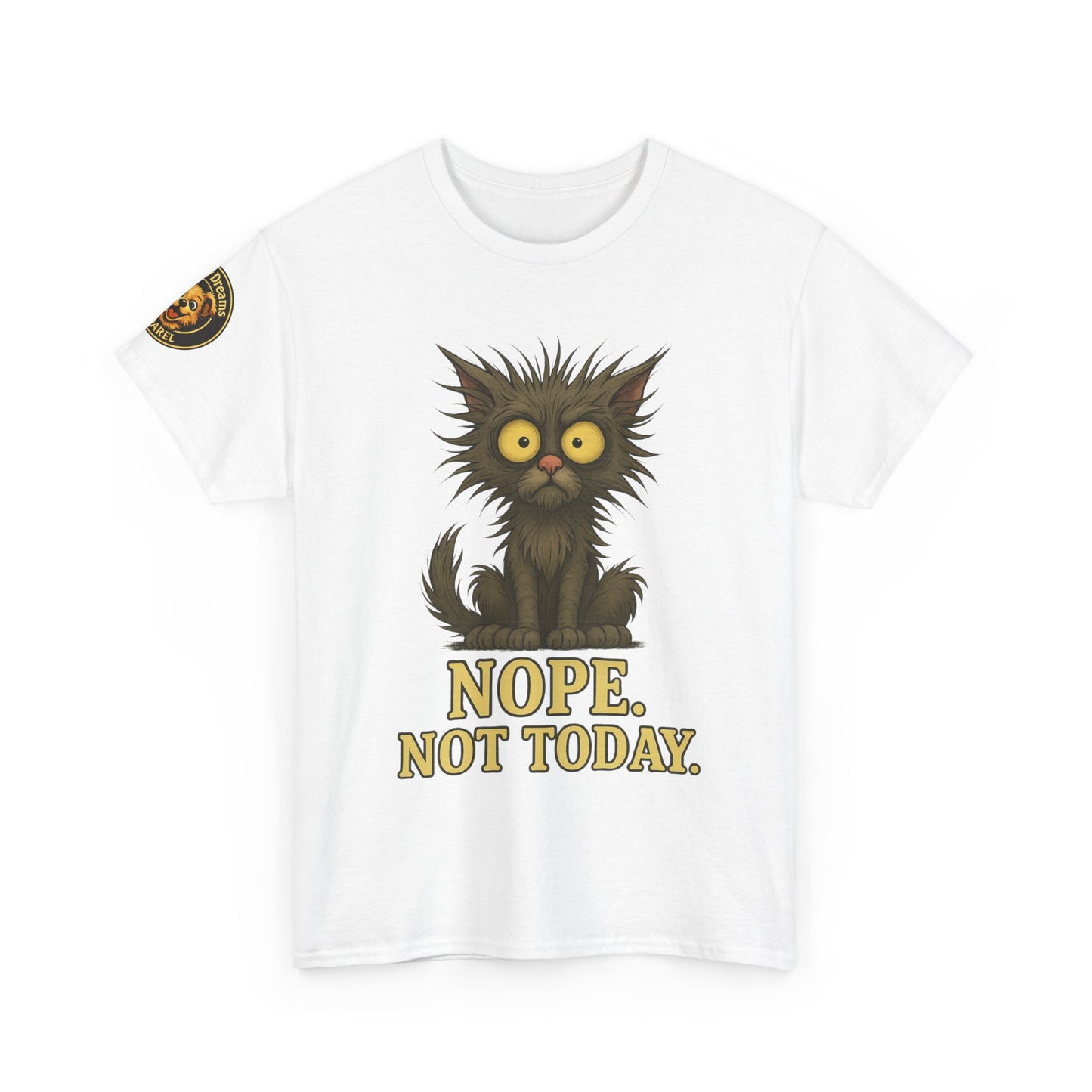 Cat 'Nope. Not Today.' T‑Shirt — Funny Grumpy Cat Graphic Tee