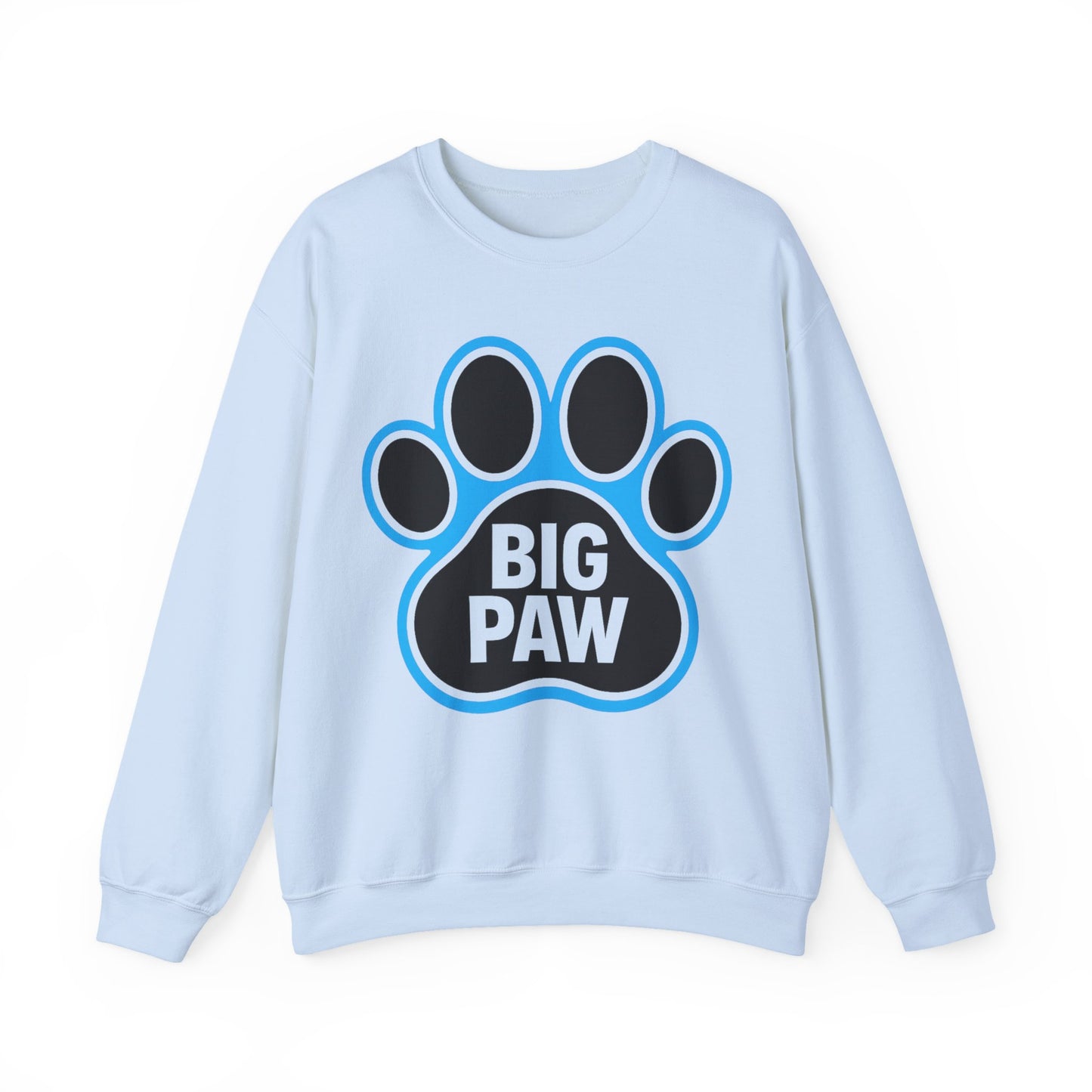 Paw Print Sweatshirt for Animal Lovers, Cozy Sweater, Pet Owner Gift, Big Paw Crewneck, Animal Rescue Fundraiser