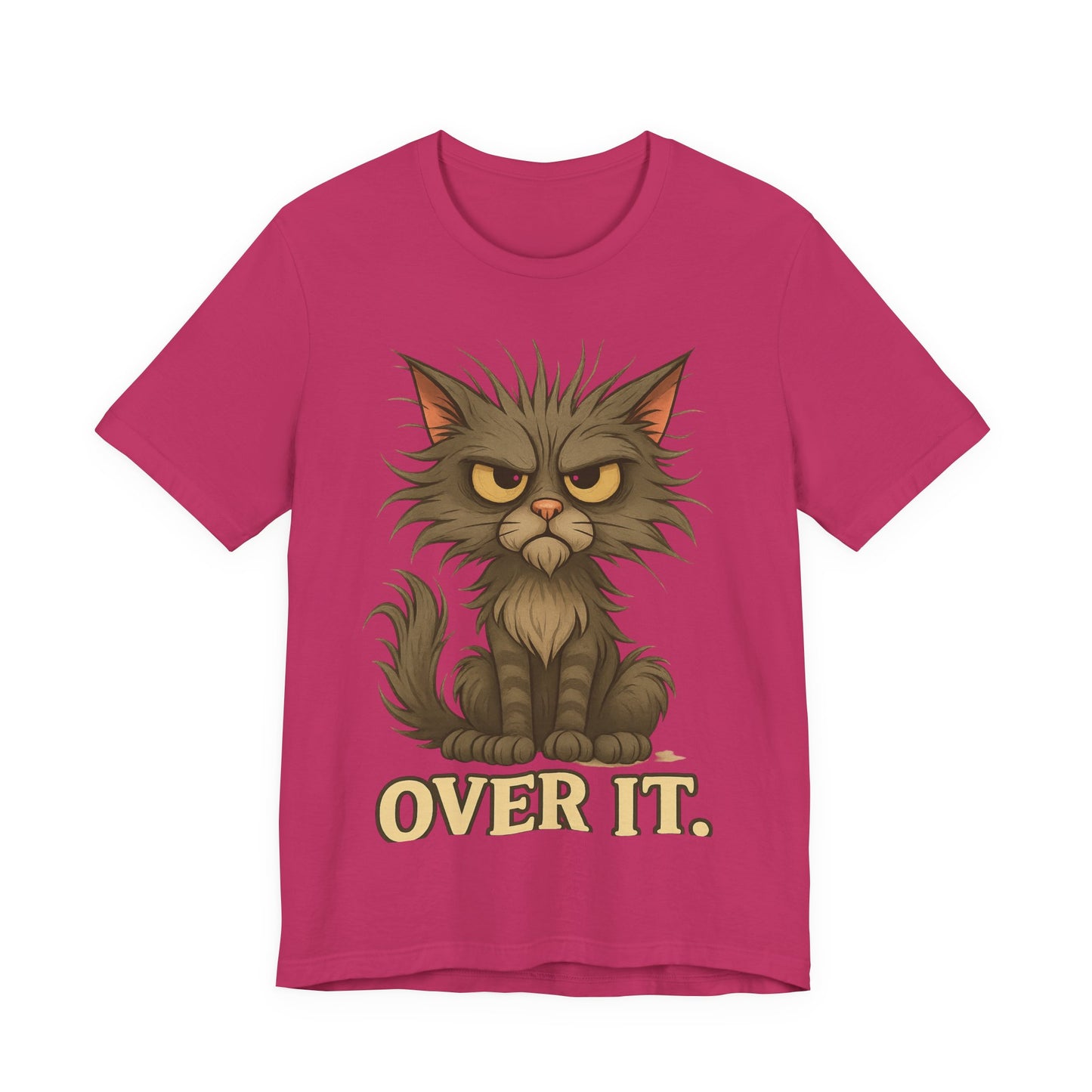 Over It Cat T-Shirt — Grumpy Kitty Graphic Tee