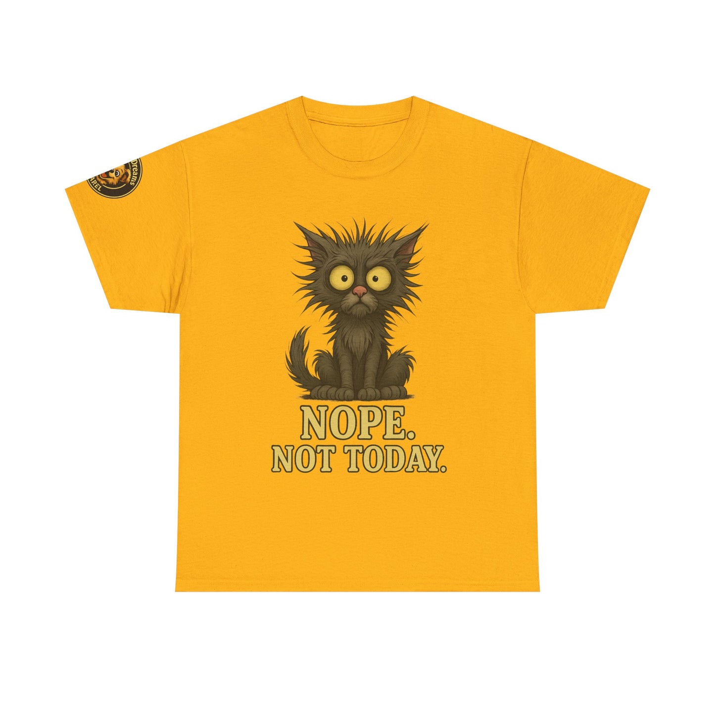 Cat 'Nope. Not Today.' T‑Shirt — Funny Grumpy Cat Graphic Tee