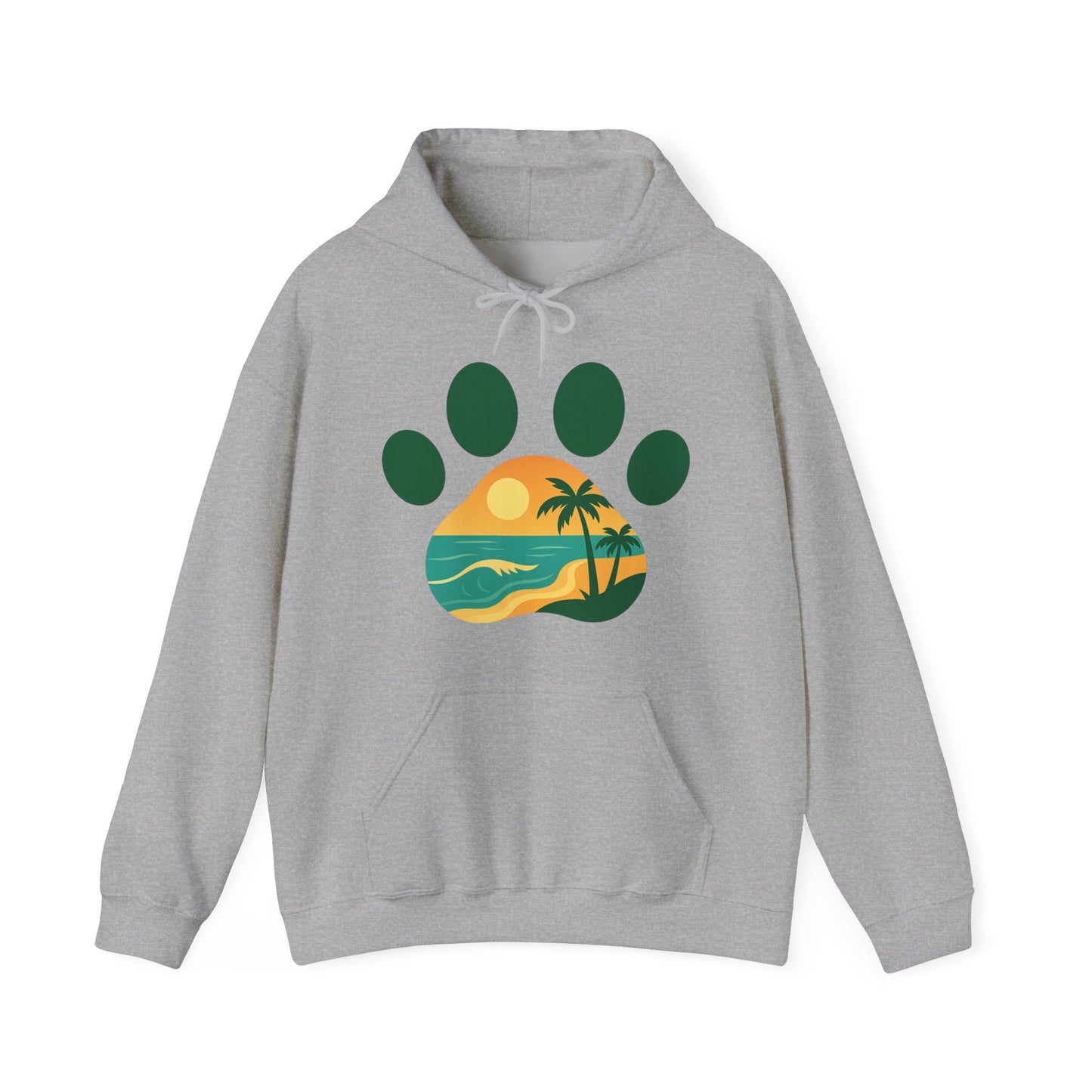 Cozy Beach Vibes Sweatshirt - Unisex Heavy Blend Hoodie for Pet Lovers, Sunset Design, Perfect Gift for Animal Lovers, Casual Comfort, [...]