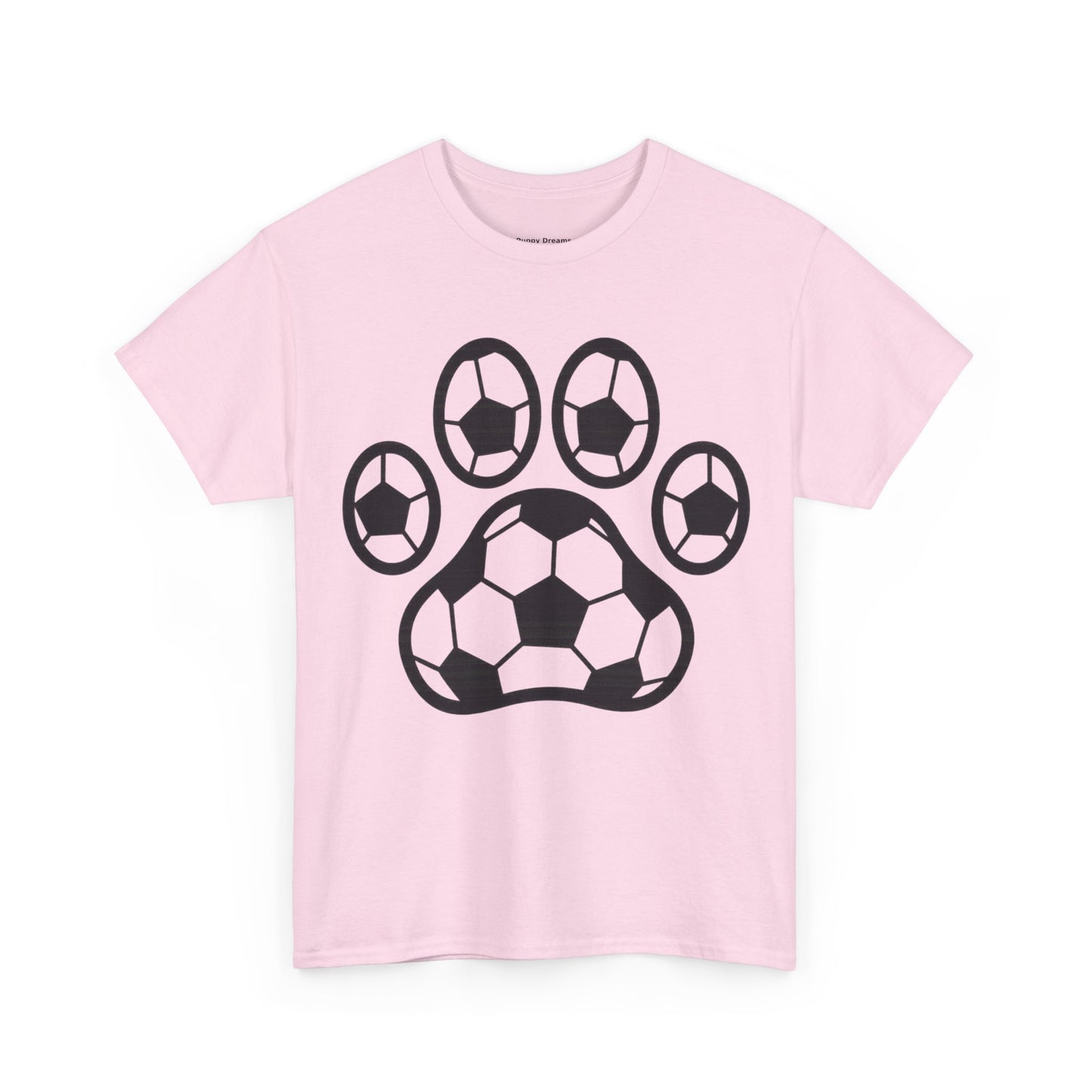 Soccer Paw Print T-Shirt - Pet Lover Gift, Unisex Tee, Football Shirt, Animal Lover Apparel, Sports Fan Gift