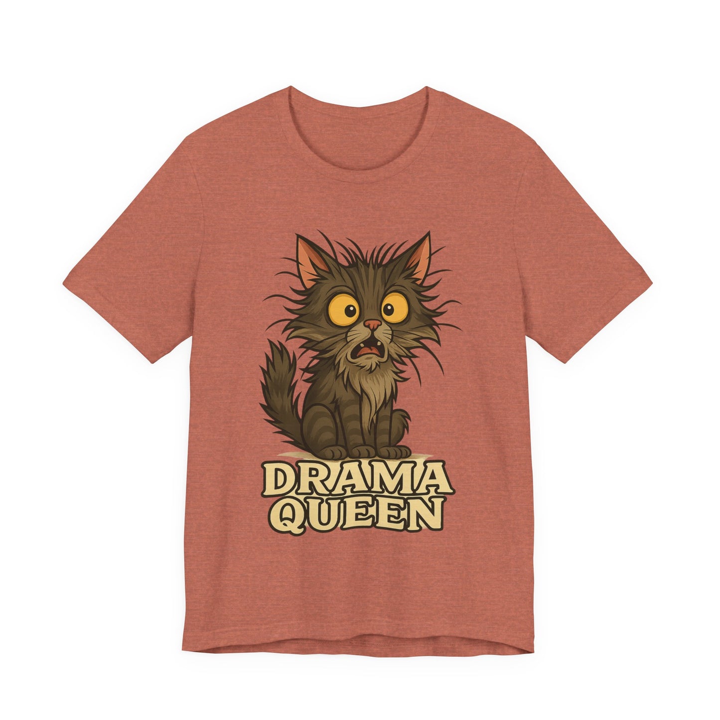 Drama Queen Cat T-Shirt — Crazy Cats Vintage Graphic Tee