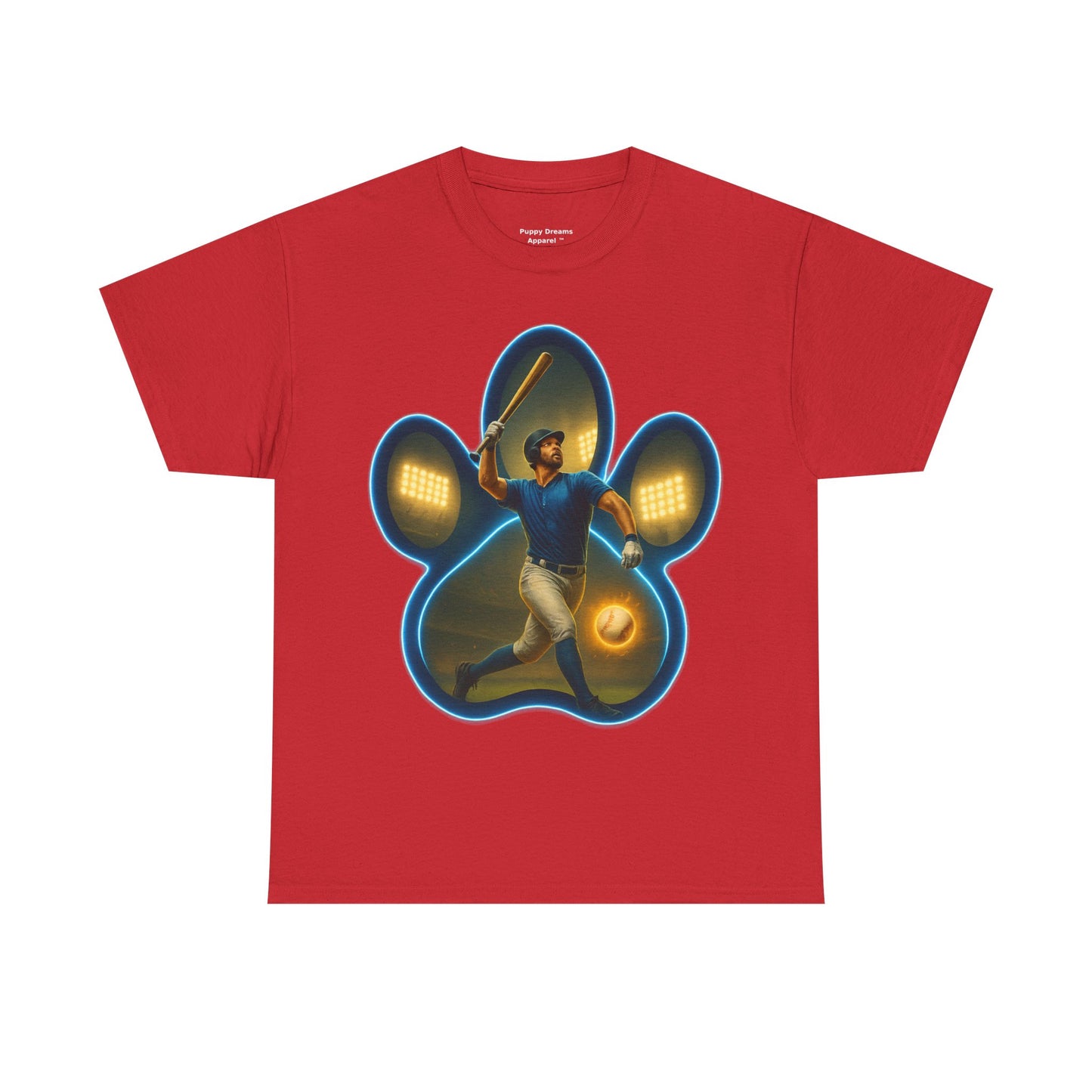 Paw Print Game Day Tee, Unisex Cotton Shirt, Sports Fan Apparel, Pet Lover Gift, Fun Casual Wear