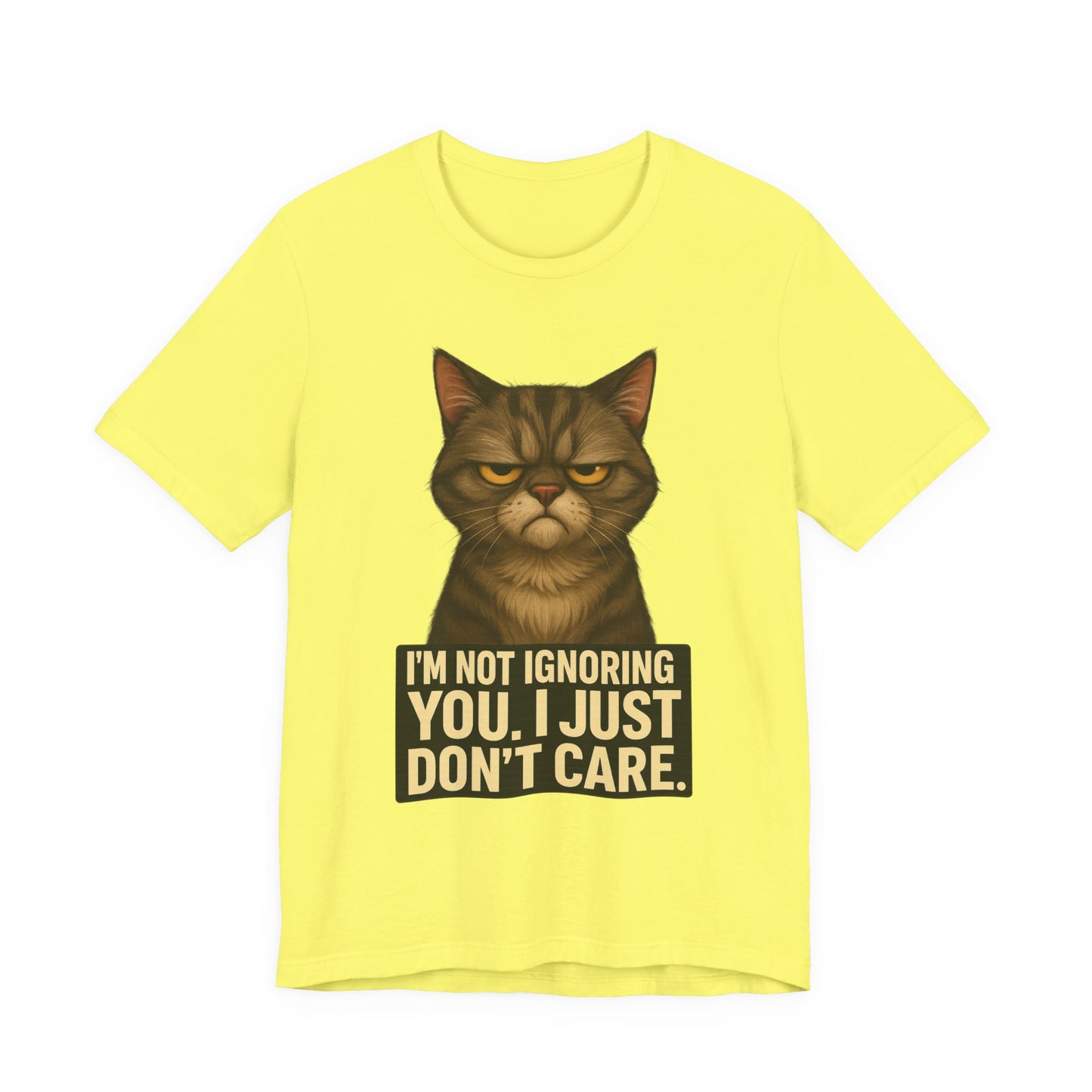 Grumpy Cat Tee - "I’m Not Ignoring You, I Just Don’t Care" Graphic T-Shirt