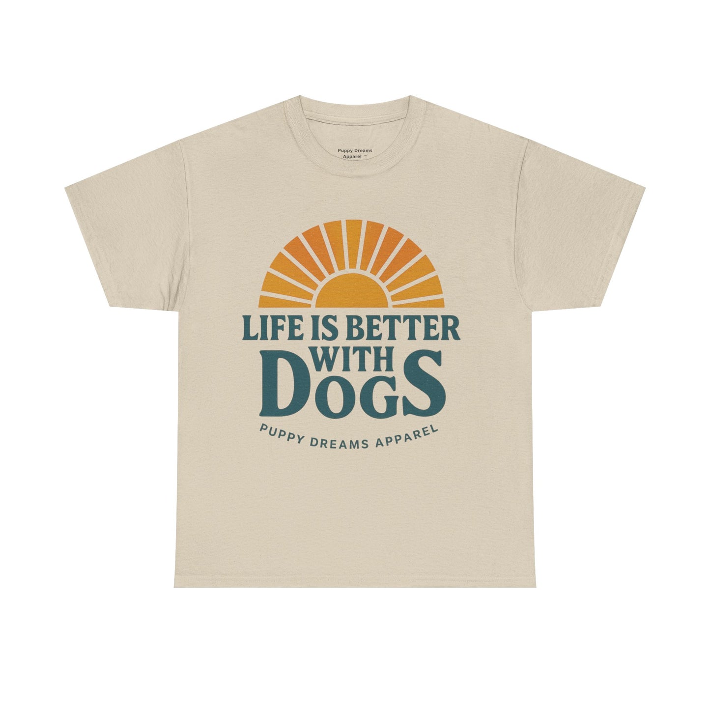 Life is Better with Dogs Tee, Unisex Cotton T-Shirt, Dog Lover's Gift, Cute Pet Apparel, Everyday Casual Wear
