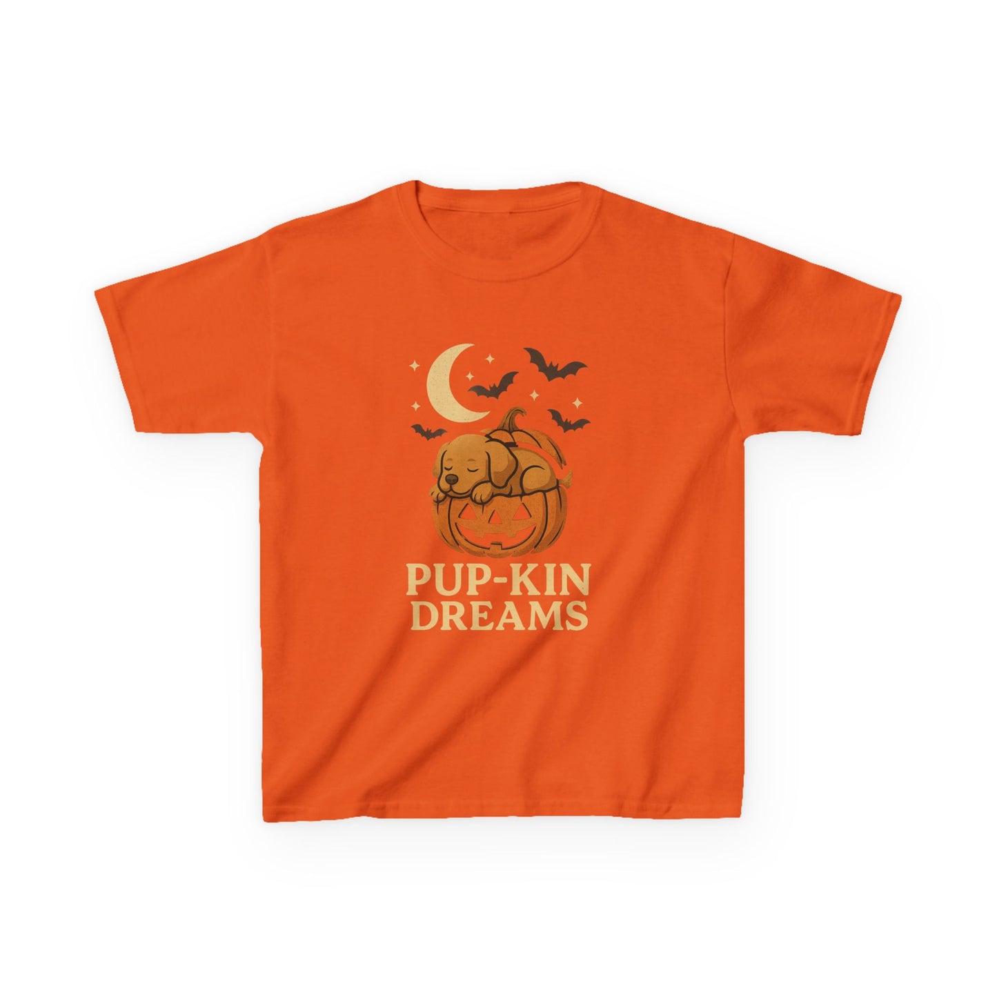 Kids Halloween Tee - Pup-kin Dreams, Cute Halloween Shirt, Kid's T-Shirt, Pumpkin Shirt, Halloween Costume, Fall Apparel