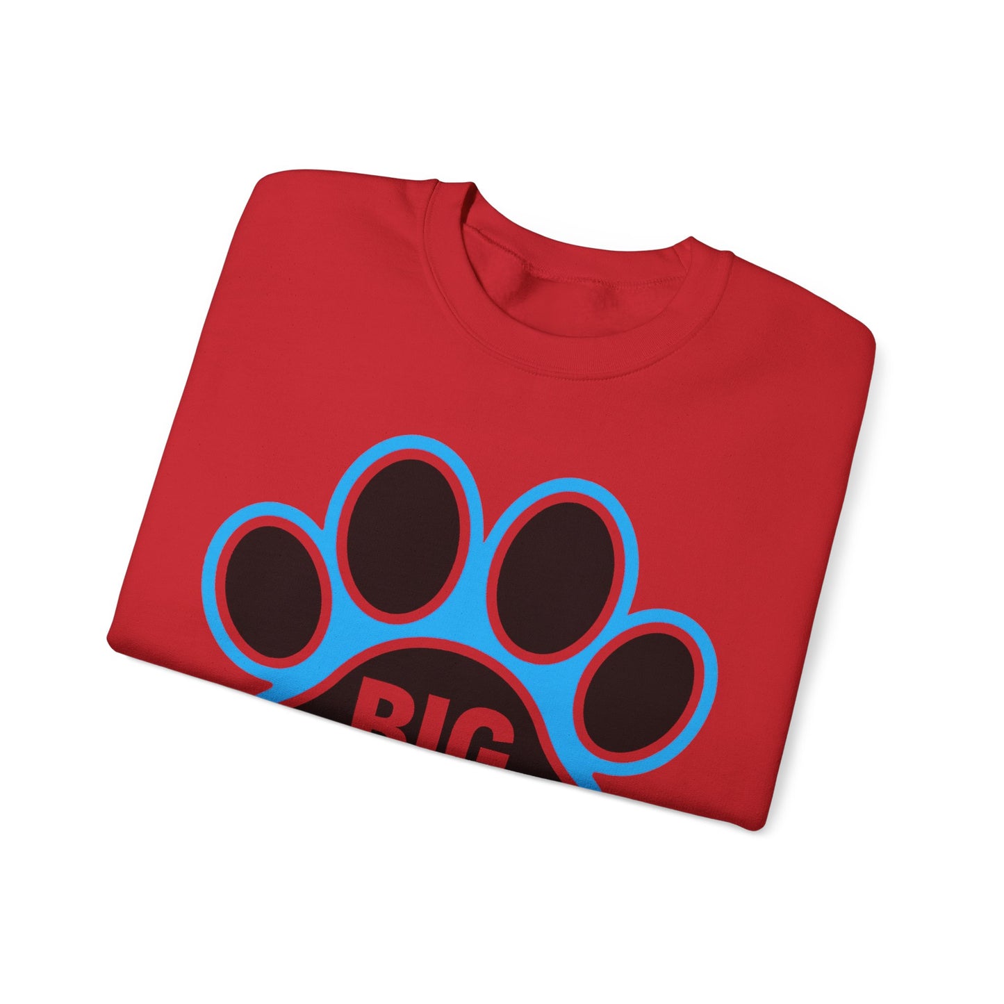 Paw Print Sweatshirt for Animal Lovers, Cozy Sweater, Pet Owner Gift, Big Paw Crewneck, Animal Rescue Fundraiser