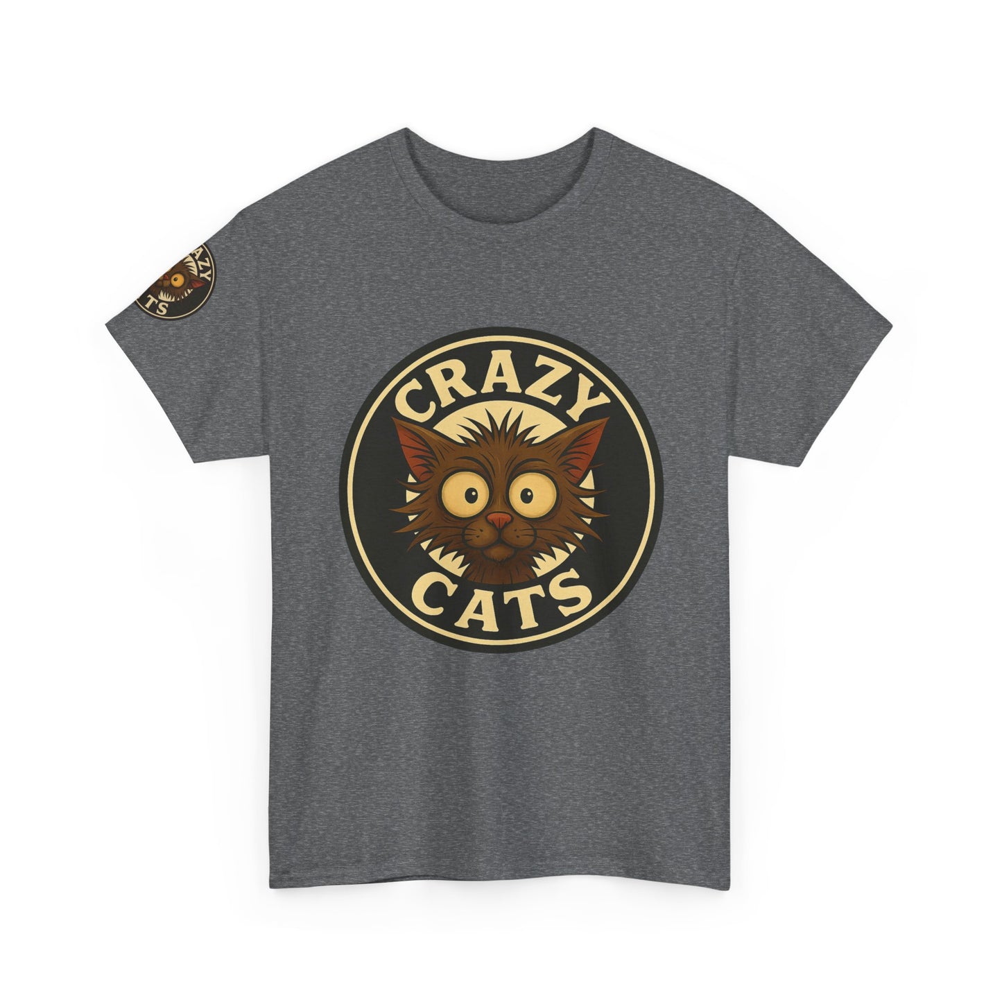 Crazy Cats T-Shirt — Vintage Cartoon Cat Graphic Tee for Cat Lovers