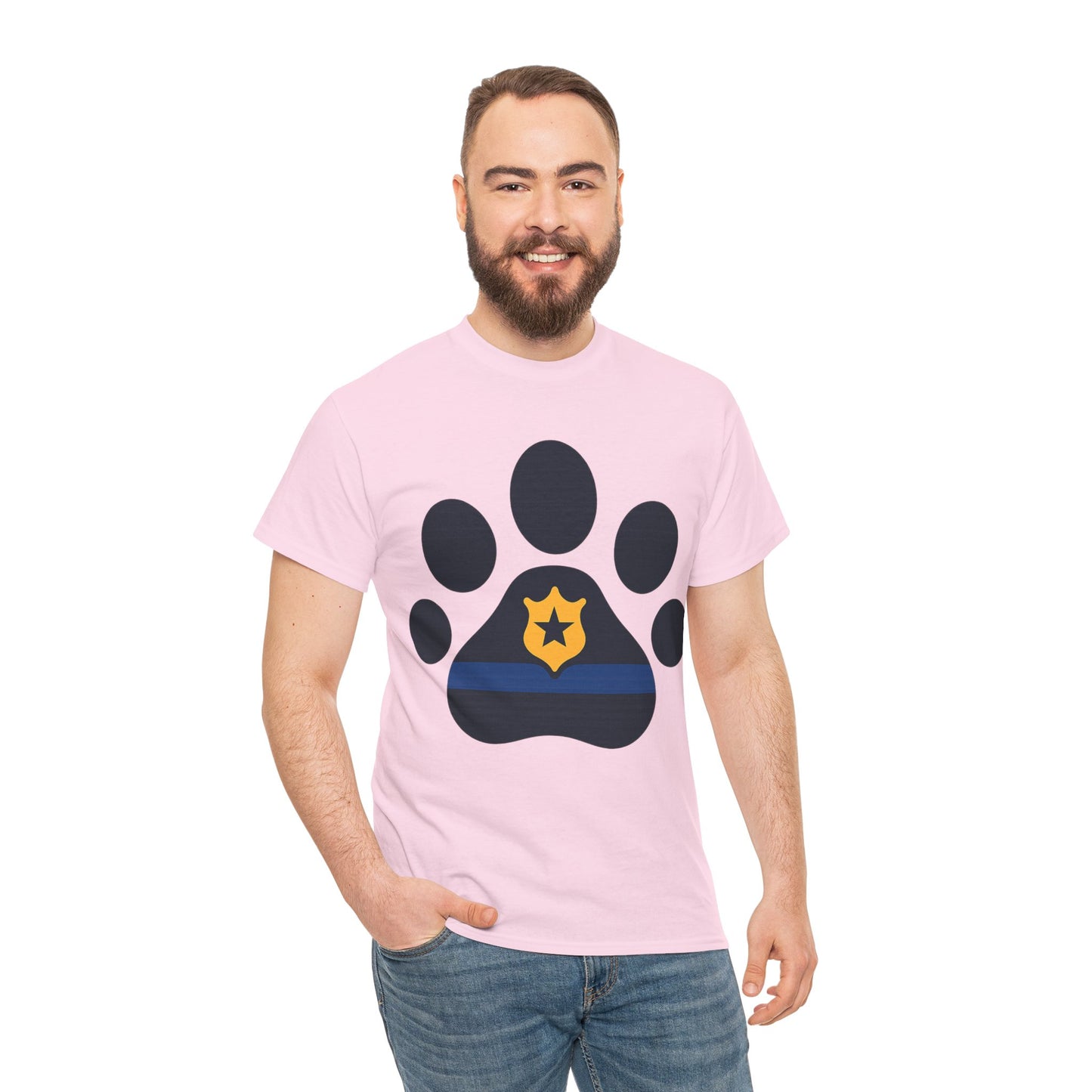 Paw Print Graphic Tee - Unisex Heavy Cotton Tee for Pet Lovers, Gifts for Dog Owners, Casual Wear, Animal Rescue Support, Animal Lover [...]