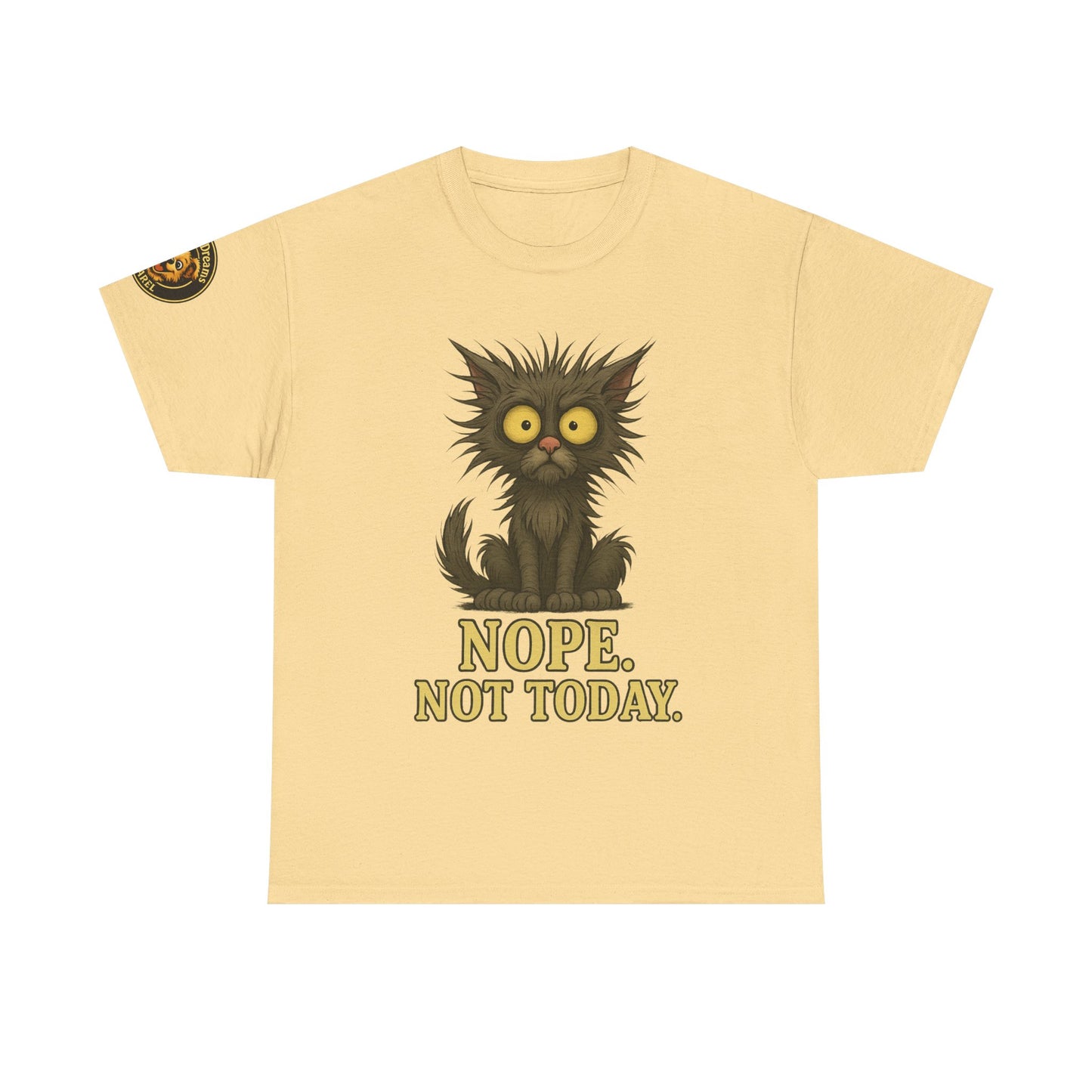 Cat 'Nope. Not Today.' T‑Shirt — Funny Grumpy Cat Graphic Tee