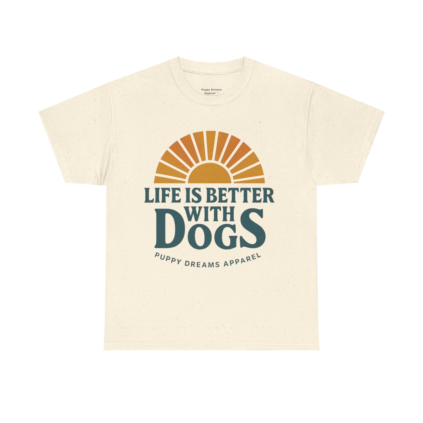 Life is Better with Dogs Tee, Unisex Cotton T-Shirt, Dog Lover's Gift, Cute Pet Apparel, Everyday Casual Wear