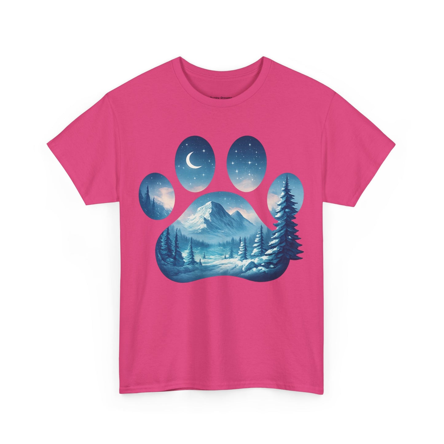 Nature-Inspired Paw Print Tee, Ideal for Pet Lovers, Perfect Gift for Birthdays, Relaxed Fit, Outdoor Adventures, Eco-Friendly