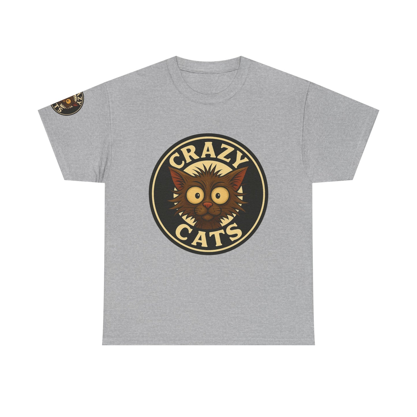 Crazy Cats T-Shirt — Vintage Cartoon Cat Graphic Tee for Cat Lovers