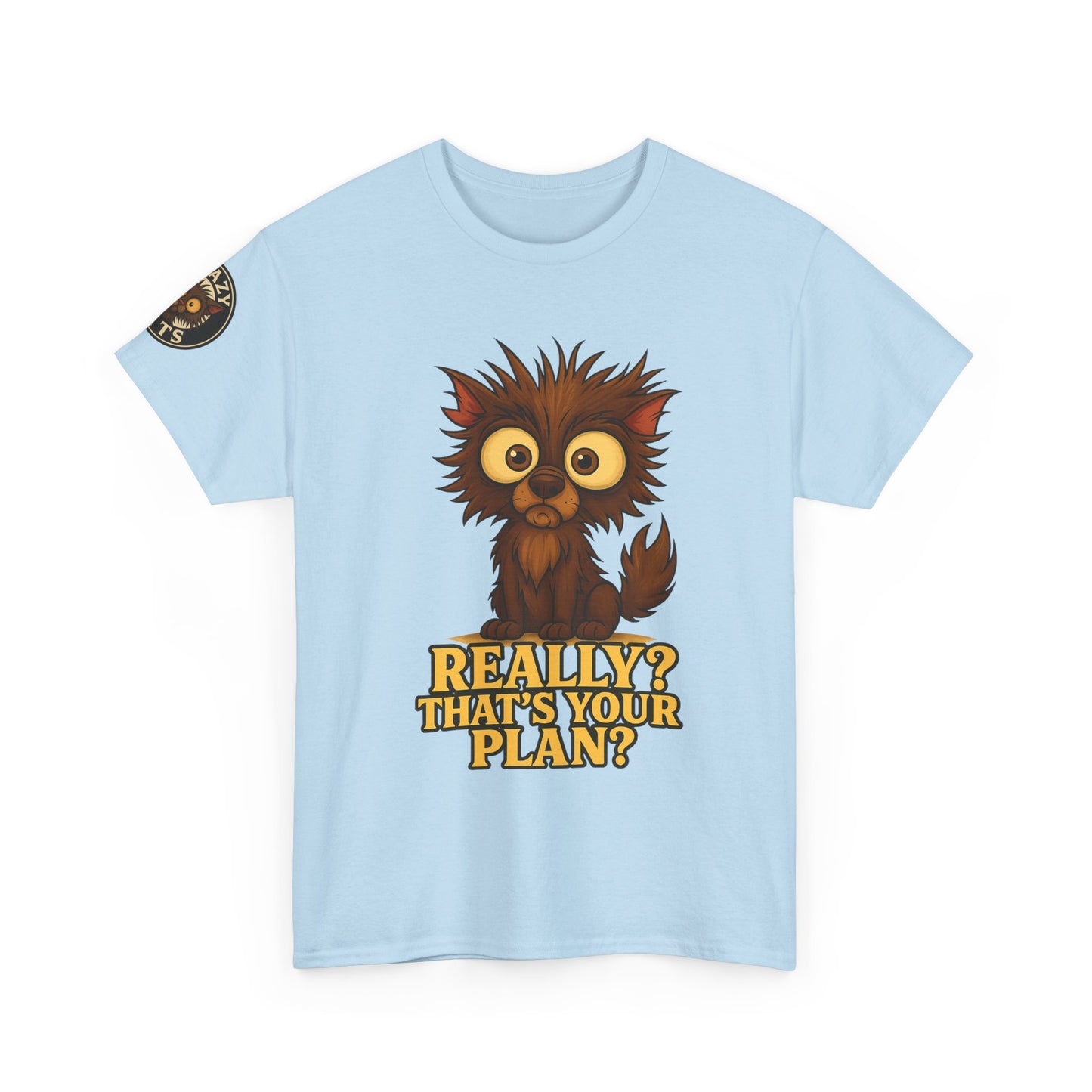 T-Shirt — Cute Owl Graphic “Really? That’s Your Plan?” Funny Animal Tee