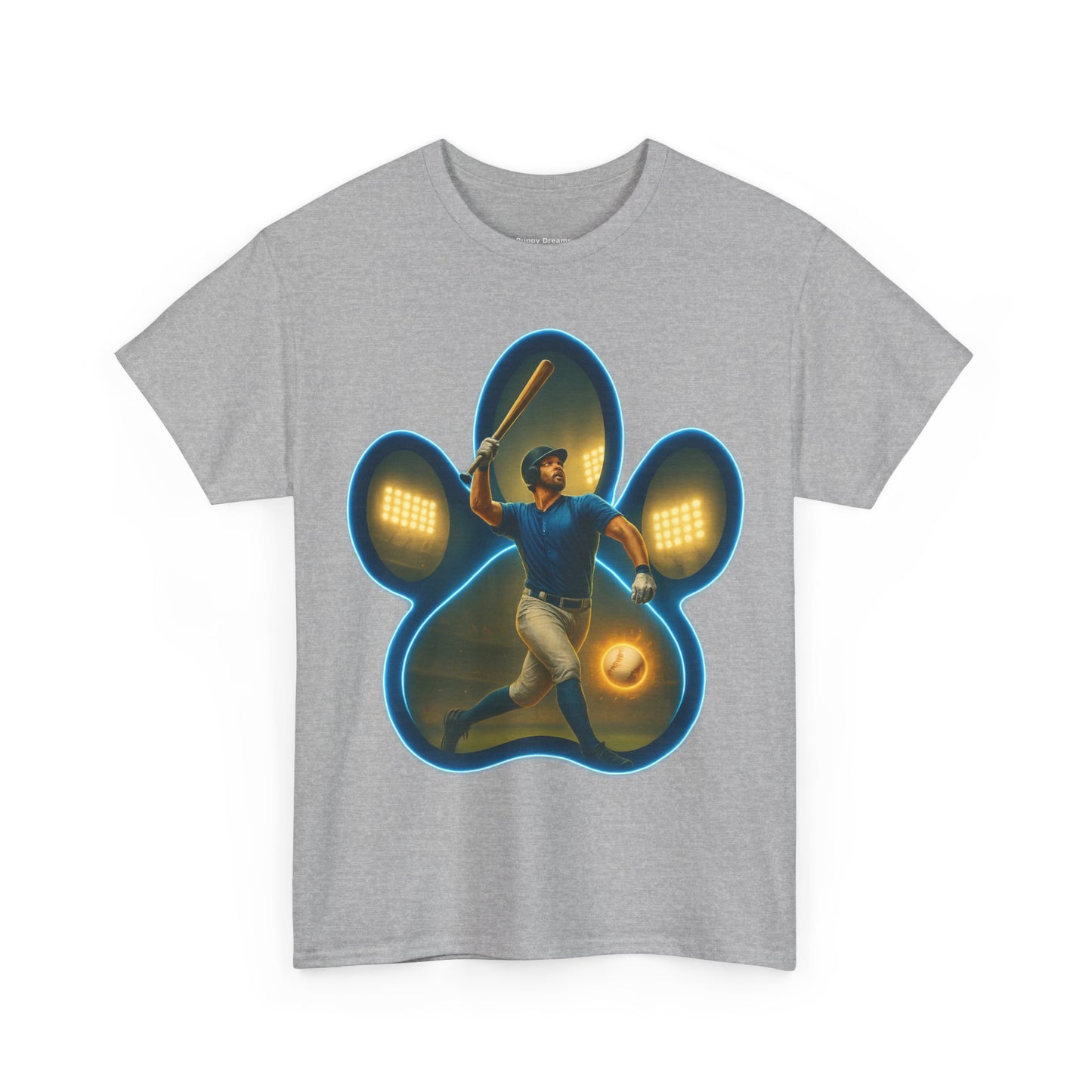 Paw Print Game Day Tee, Unisex Cotton Shirt, Sports Fan Apparel, Pet Lover Gift, Fun Casual Wear