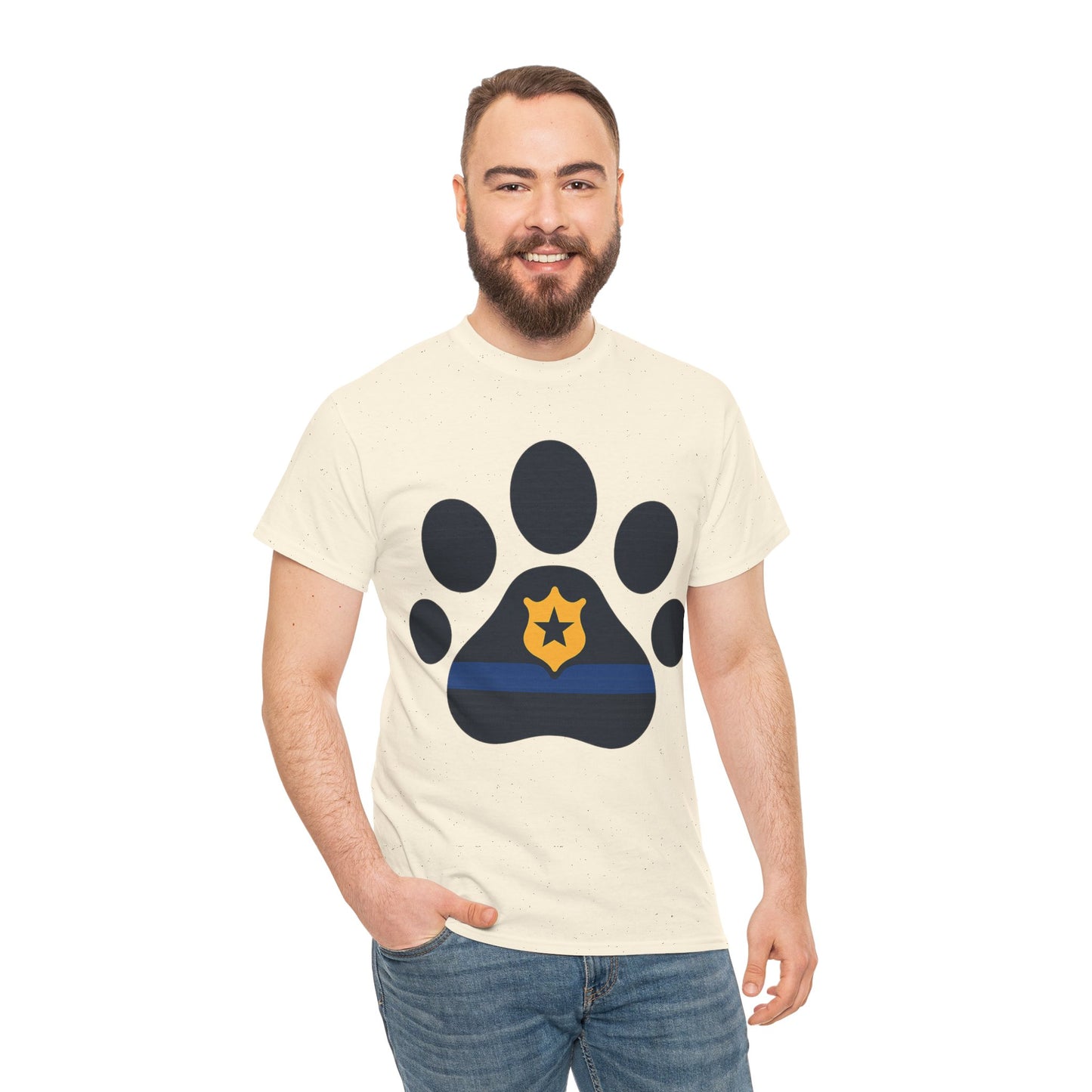 Paw Print Graphic Tee - Unisex Heavy Cotton Tee for Pet Lovers, Gifts for Dog Owners, Casual Wear, Animal Rescue Support, Animal Lover [...]