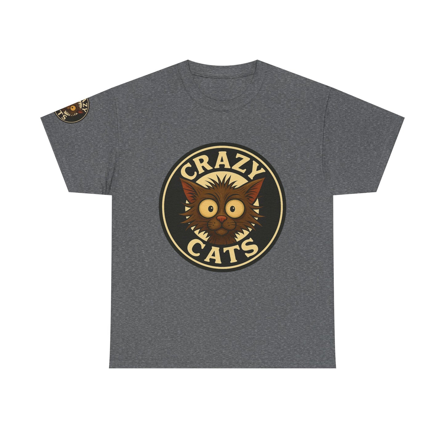 Crazy Cats T-Shirt — Vintage Cartoon Cat Graphic Tee for Cat Lovers