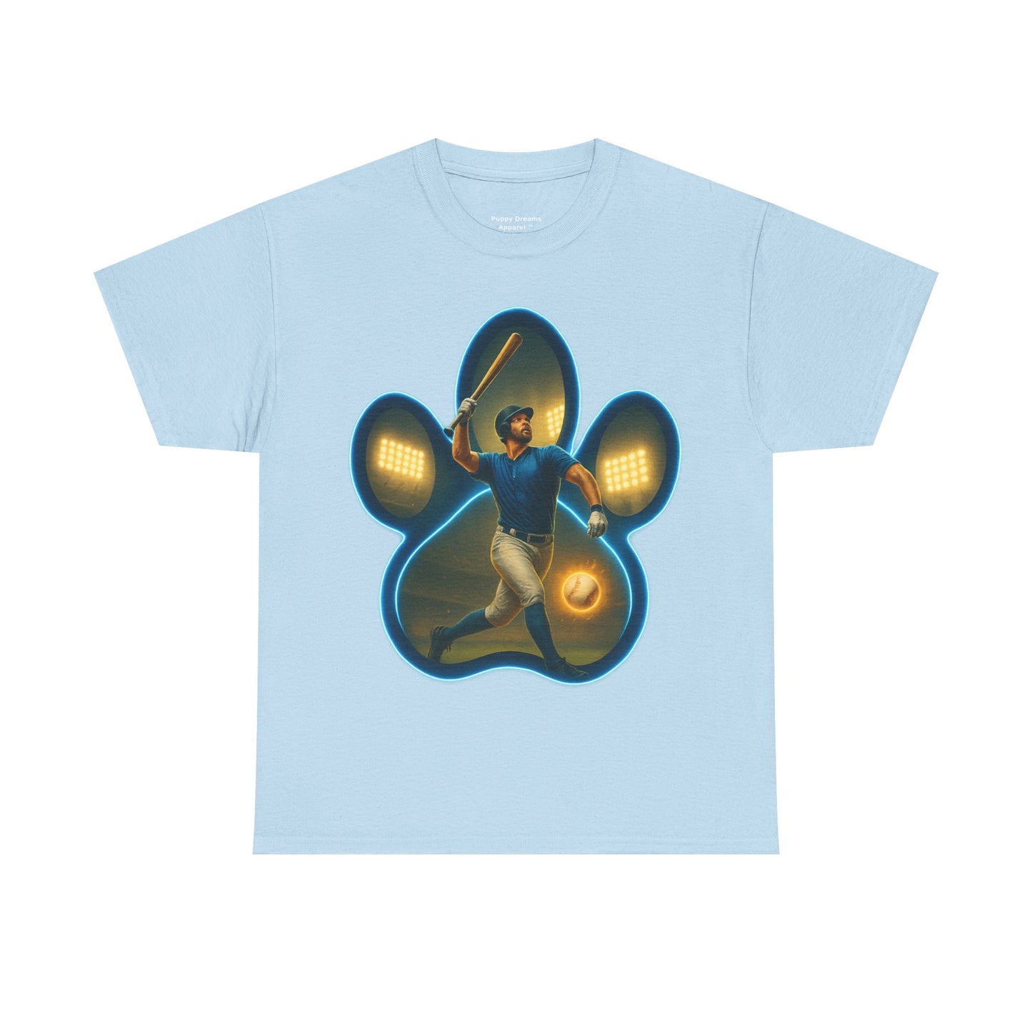Paw Print Game Day Tee, Unisex Cotton Shirt, Sports Fan Apparel, Pet Lover Gift, Fun Casual Wear
