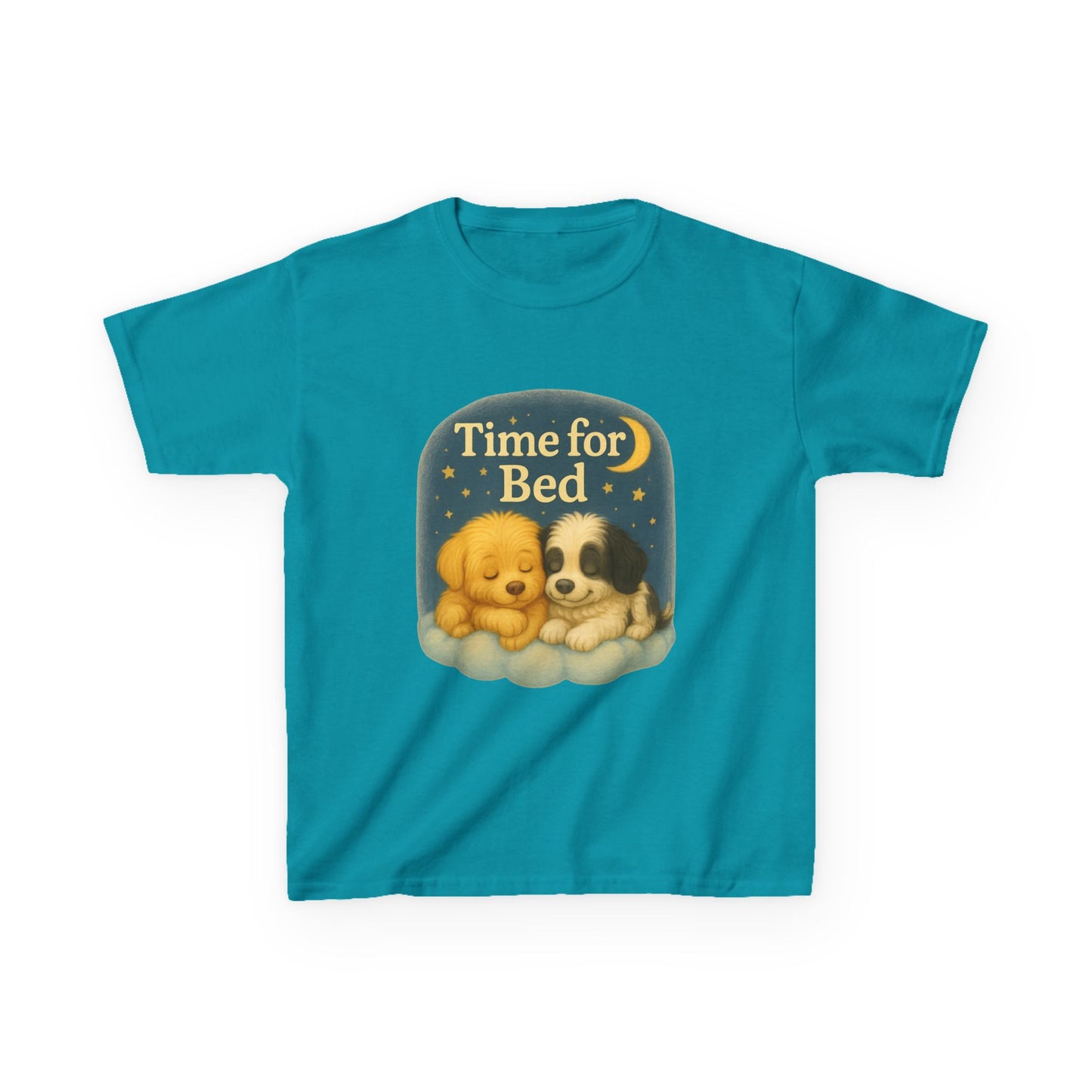 Cute Kids Bedtime Tee - Time for Bed Pajama Top, Children’s Sleepwear, Dog Lovers Gift, Cozy Bedtime Shirt, Fun Animal T-Shirt