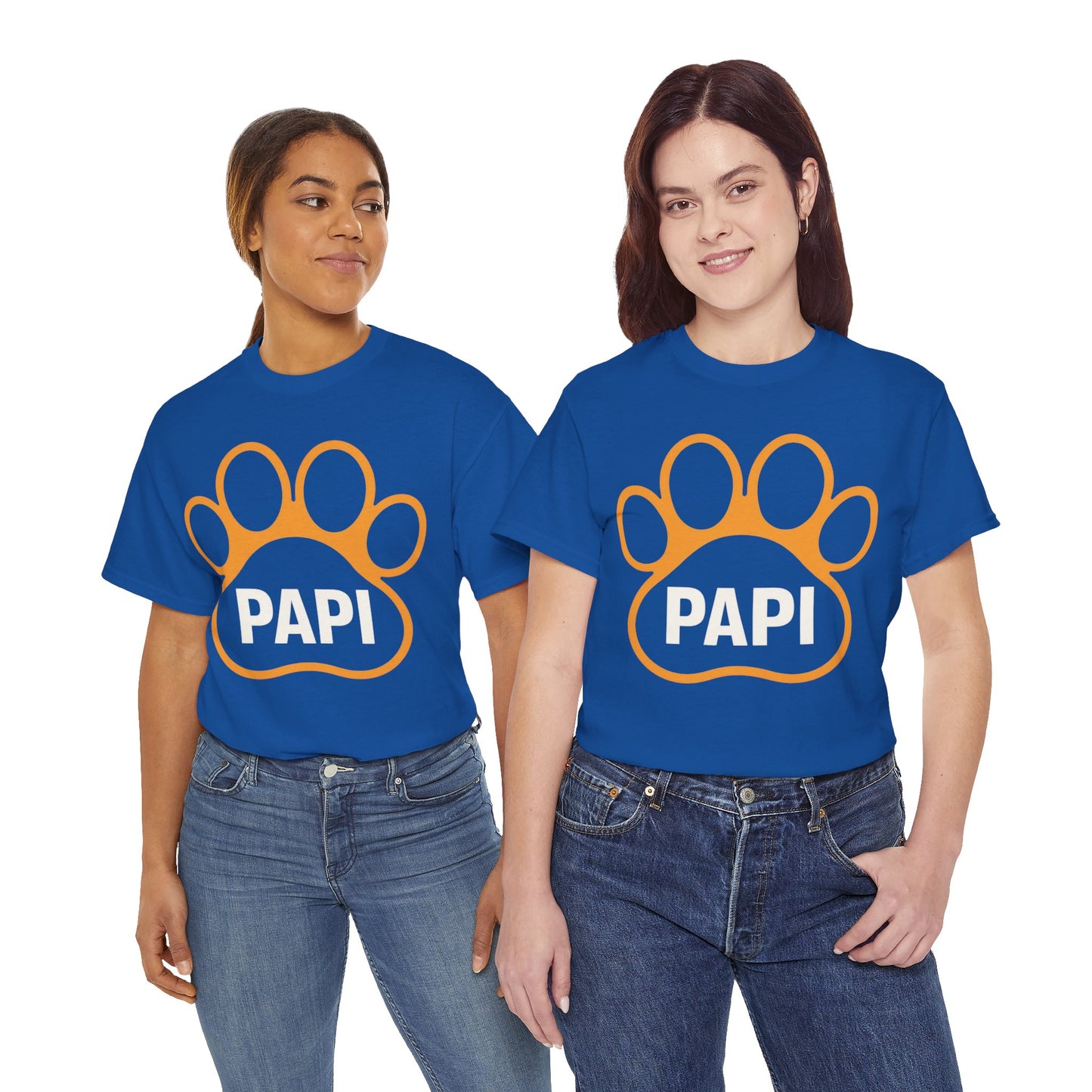 Paw Print PAPI Tee - Perfect for Dog Lovers, Gifts for Pawsome Dads, Casual Style, Pet-Themed Shirt, Unisex Cotton Top