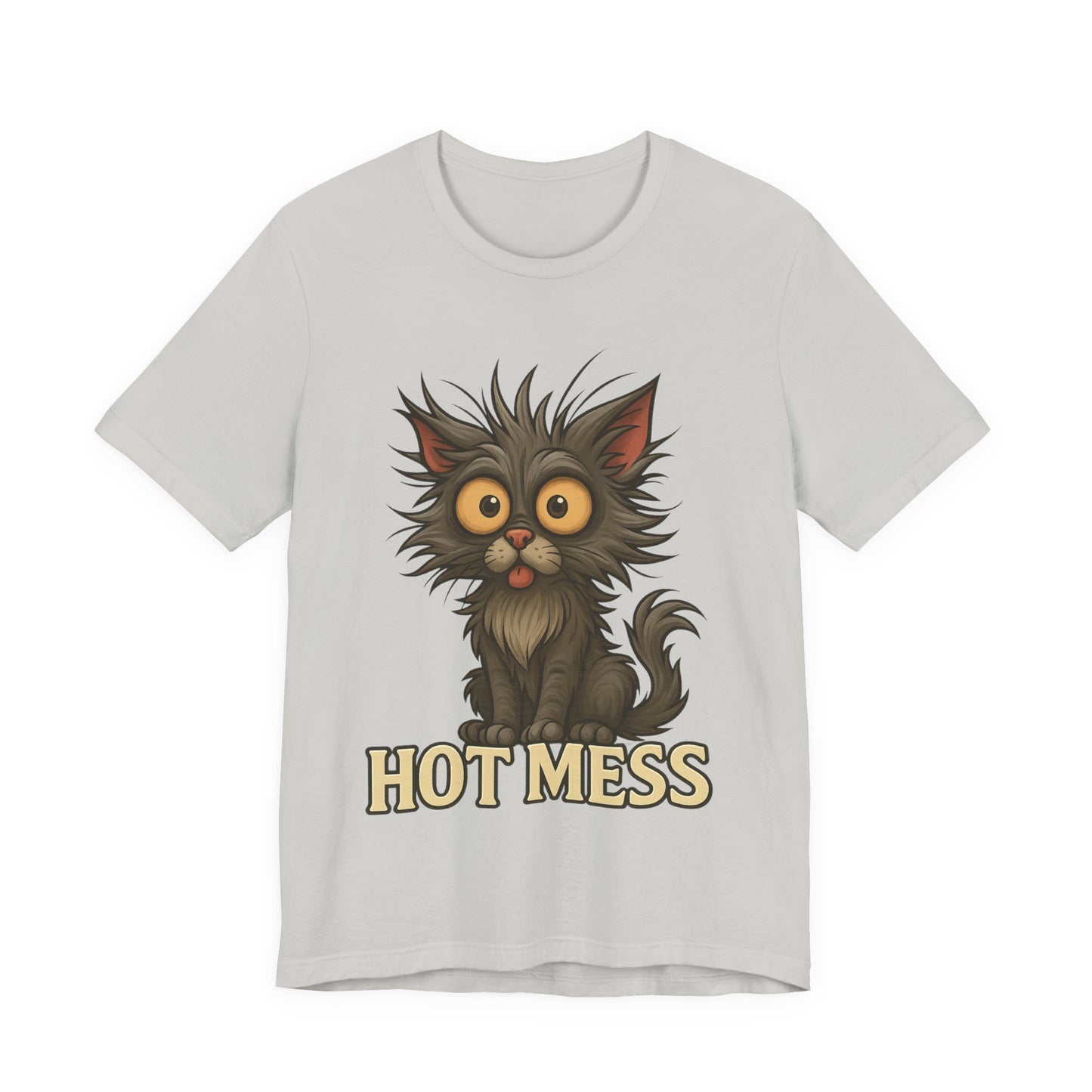 Hot Mess Cat Tee — Funny Cute Cat Graphic T-Shirt