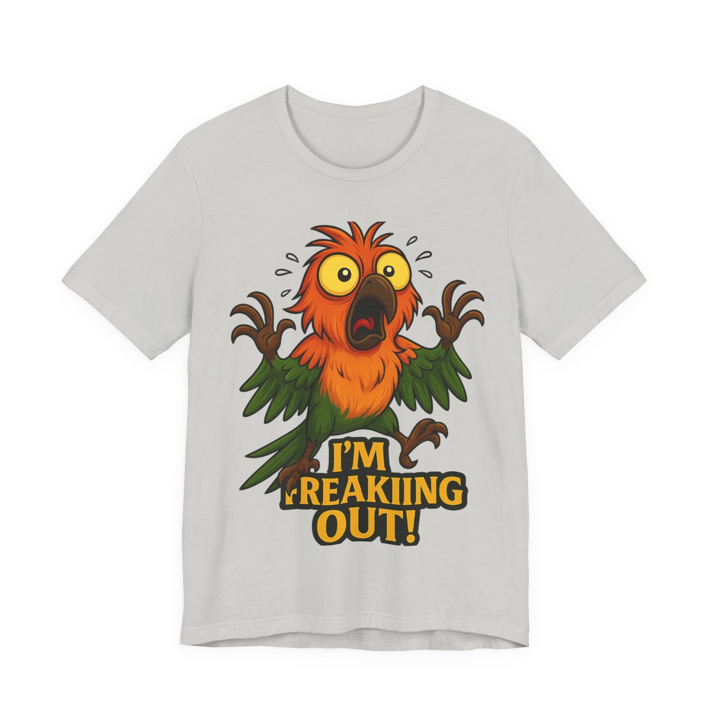 Funny "I'm Freaking Out" Parrot T-Shirt