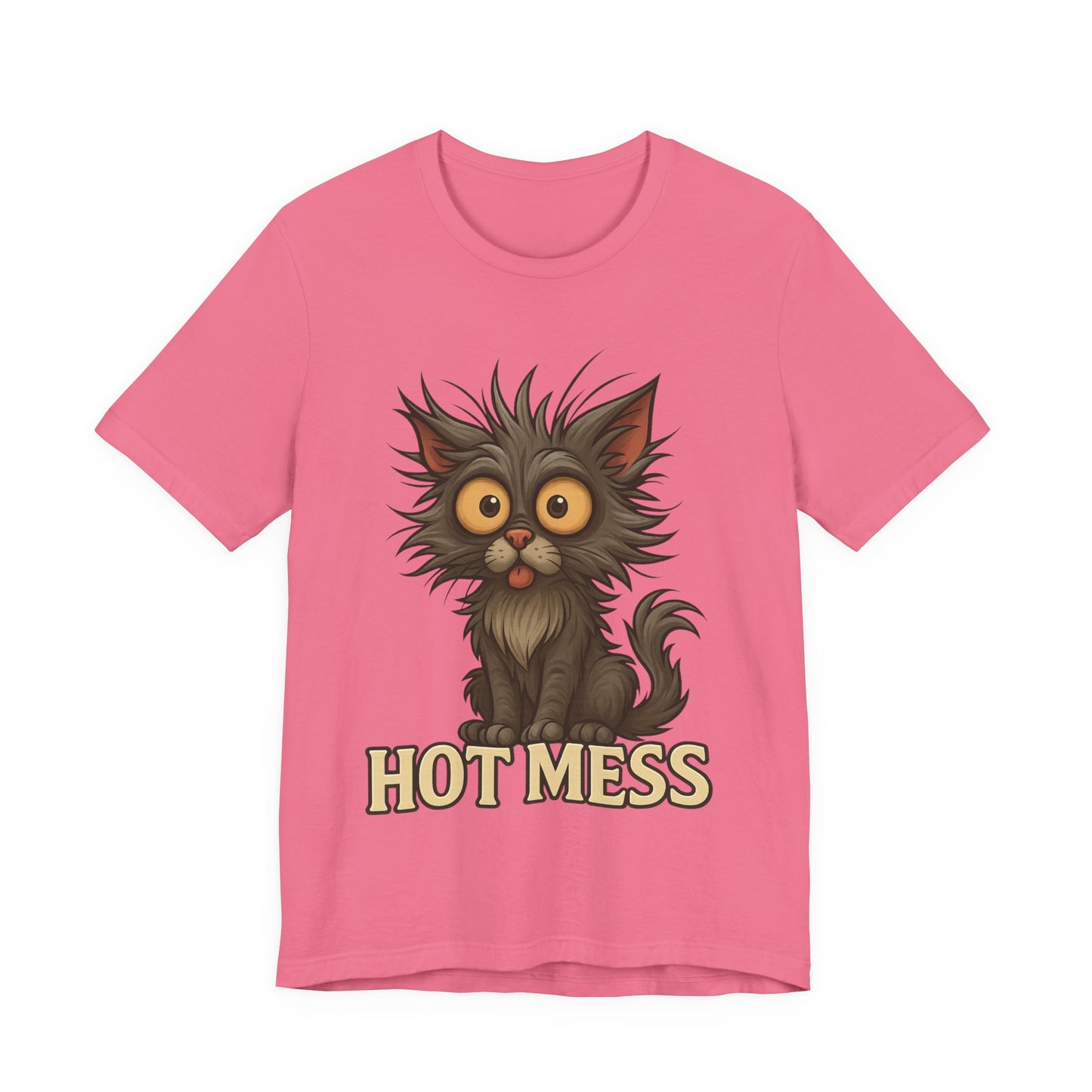 Hot Mess Cat Tee — Funny Cute Cat Graphic T-Shirt