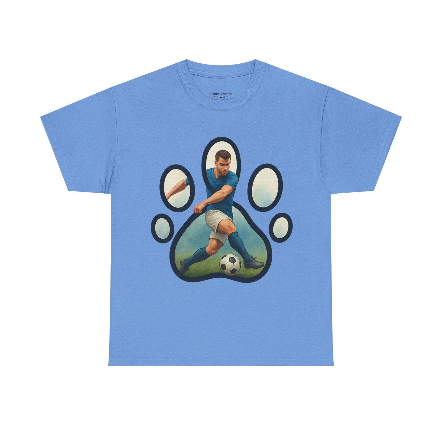 Soccer Paw Print Tee | Pet Lover Shirt, Animal Paw T-Shirt, Sports Gift, Unisex Apparel, Dog Lover Clothing