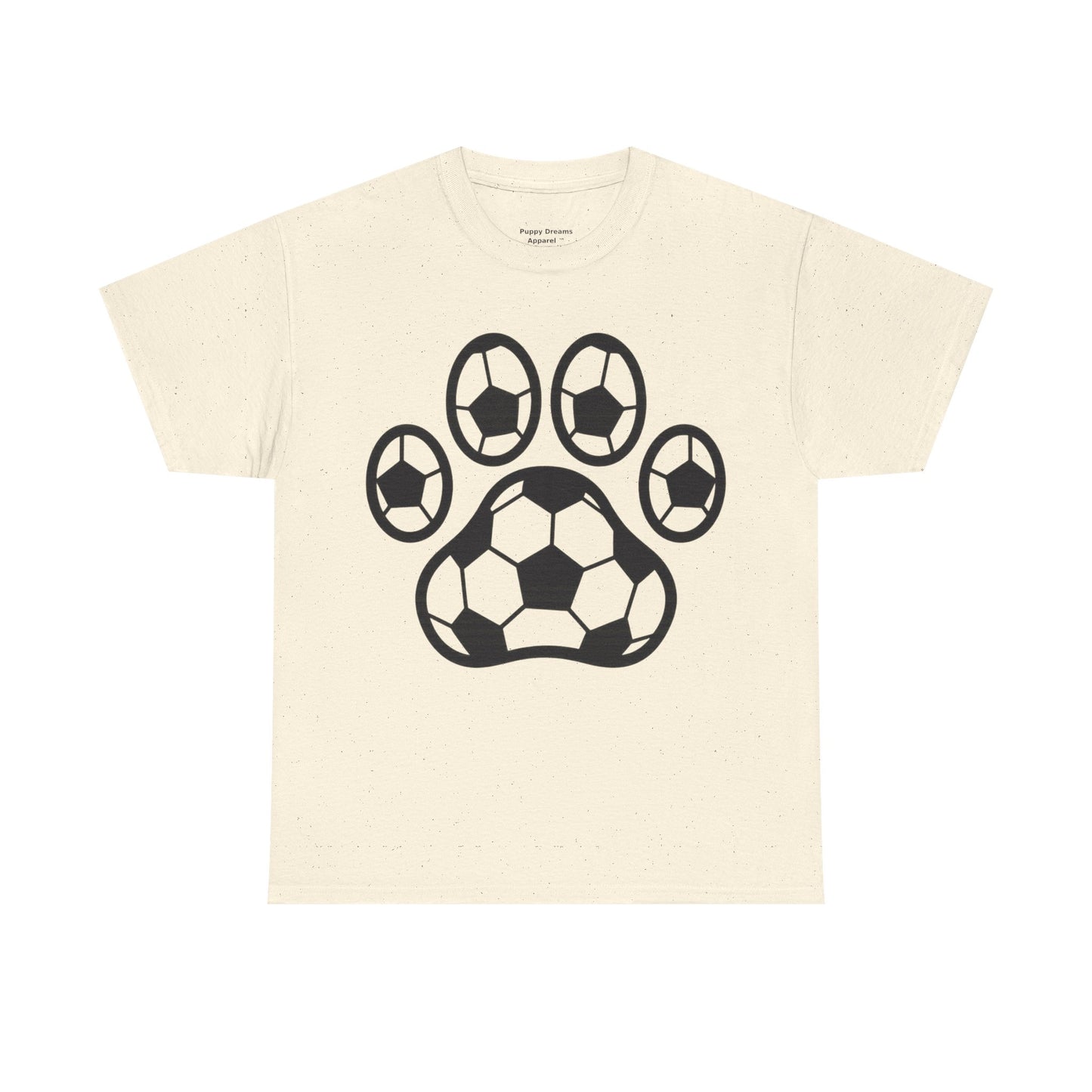 Soccer Paw Print T-Shirt - Pet Lover Gift, Unisex Tee, Football Shirt, Animal Lover Apparel, Sports Fan Gift