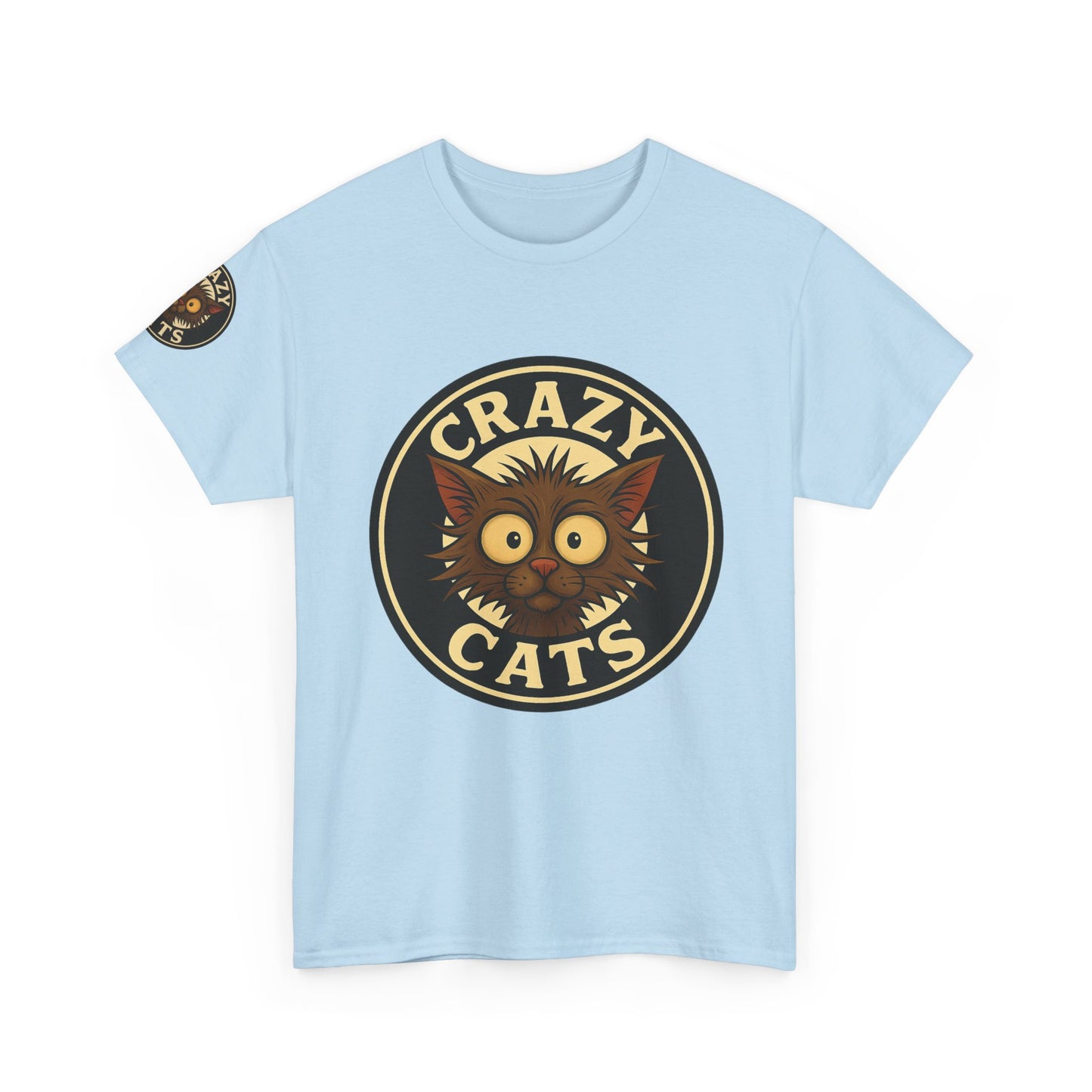 Crazy Cats T-Shirt — Vintage Cartoon Cat Graphic Tee for Cat Lovers