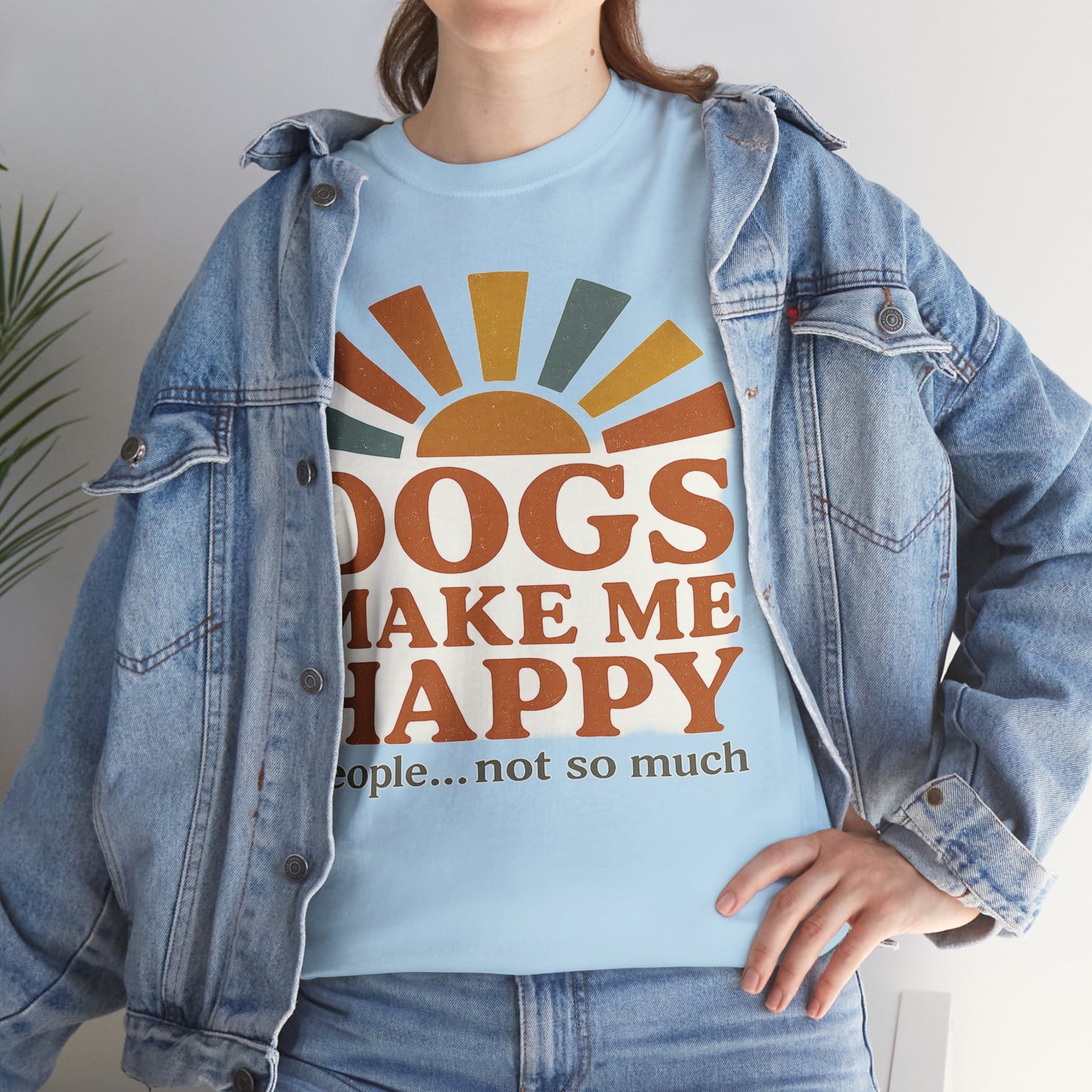 Dog Lover's Unisex Heavy Cotton Tee - Relaxed Fit, Perfect for Pet Owners, Casual Wear, Gift Ideas, Dog-Themed Apparel