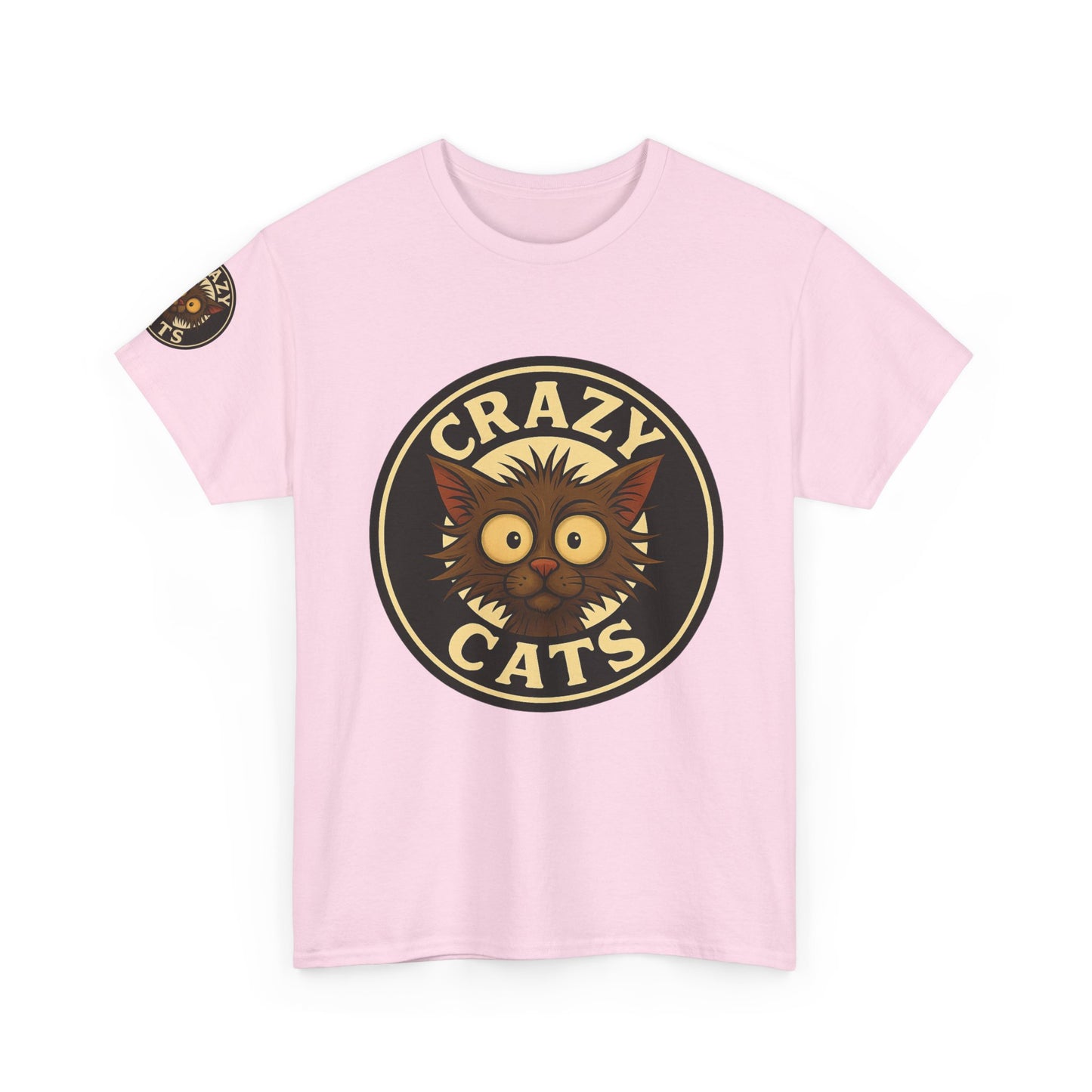 Crazy Cats T-Shirt — Vintage Cartoon Cat Graphic Tee for Cat Lovers