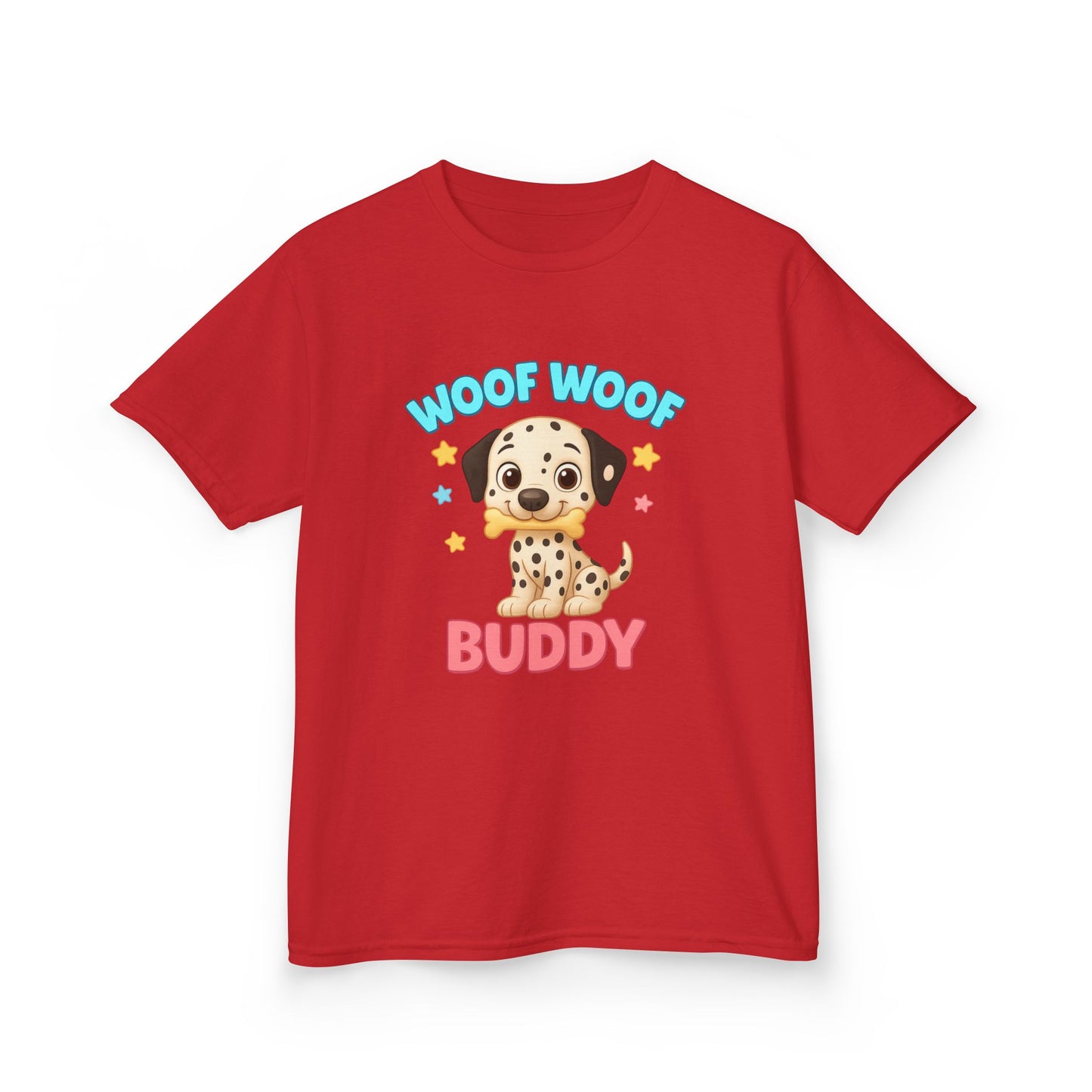 Kids Dalmatian Dog Tee, Cute Pet Shirt for Boys & Girls, Birthday Gift, Animal Lovers, Fun Casual Wear, Cartoon Dog Design